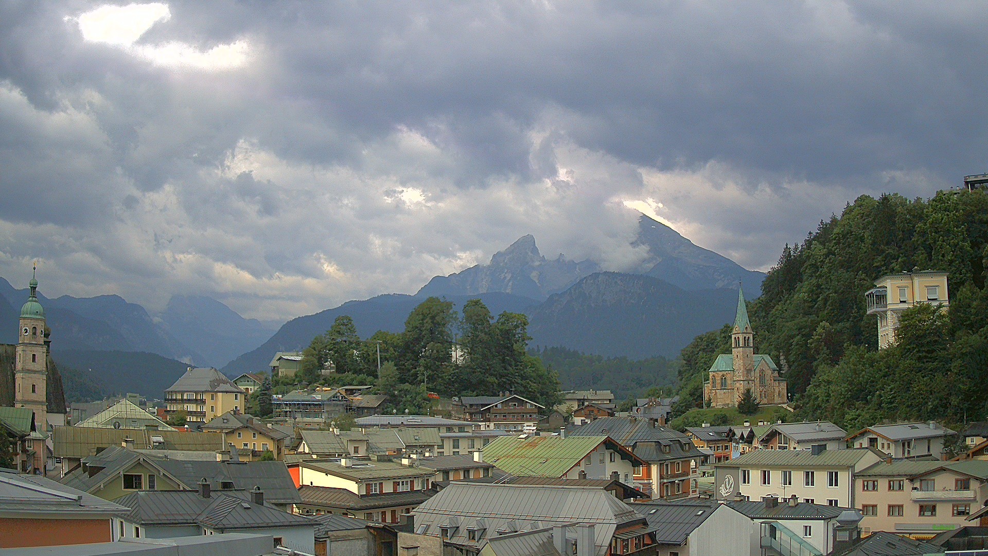 Archived image Webcam Berchtesgaden - City Centre