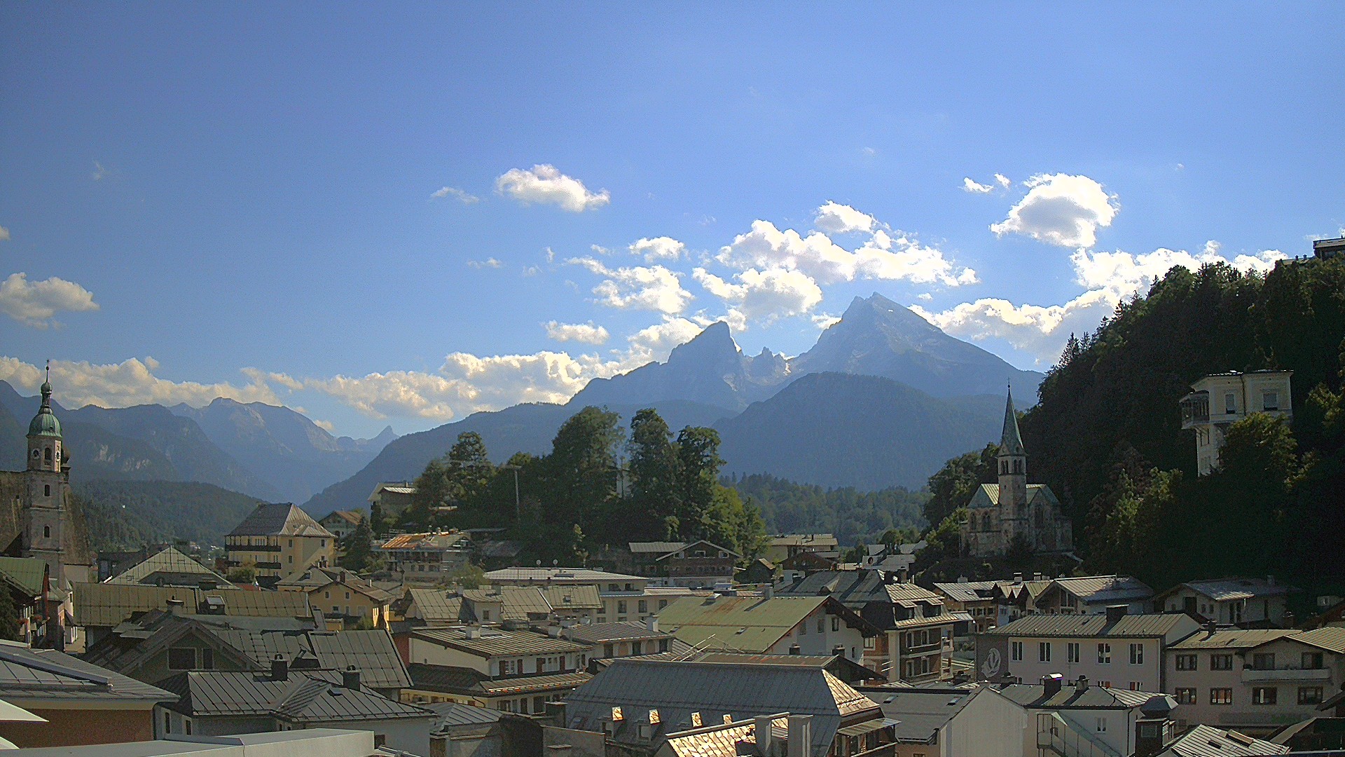 Archived image Webcam Berchtesgaden - City Centre