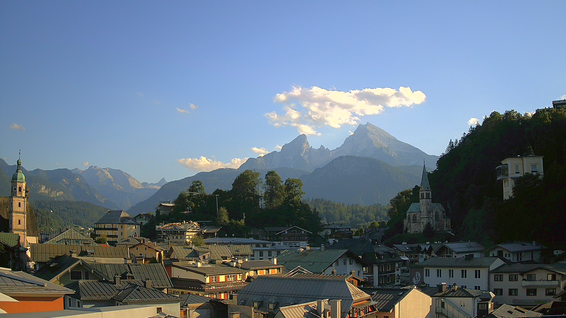 Archived image Webcam Berchtesgaden - City Centre