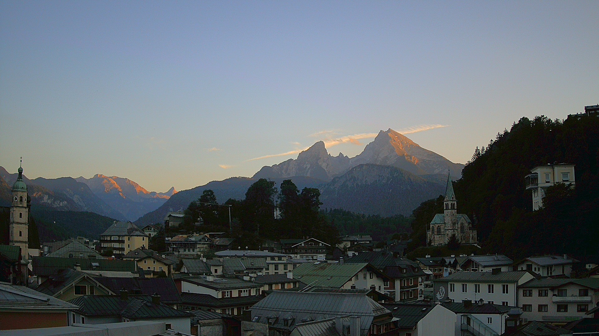 Archived image Webcam Berchtesgaden - City Centre