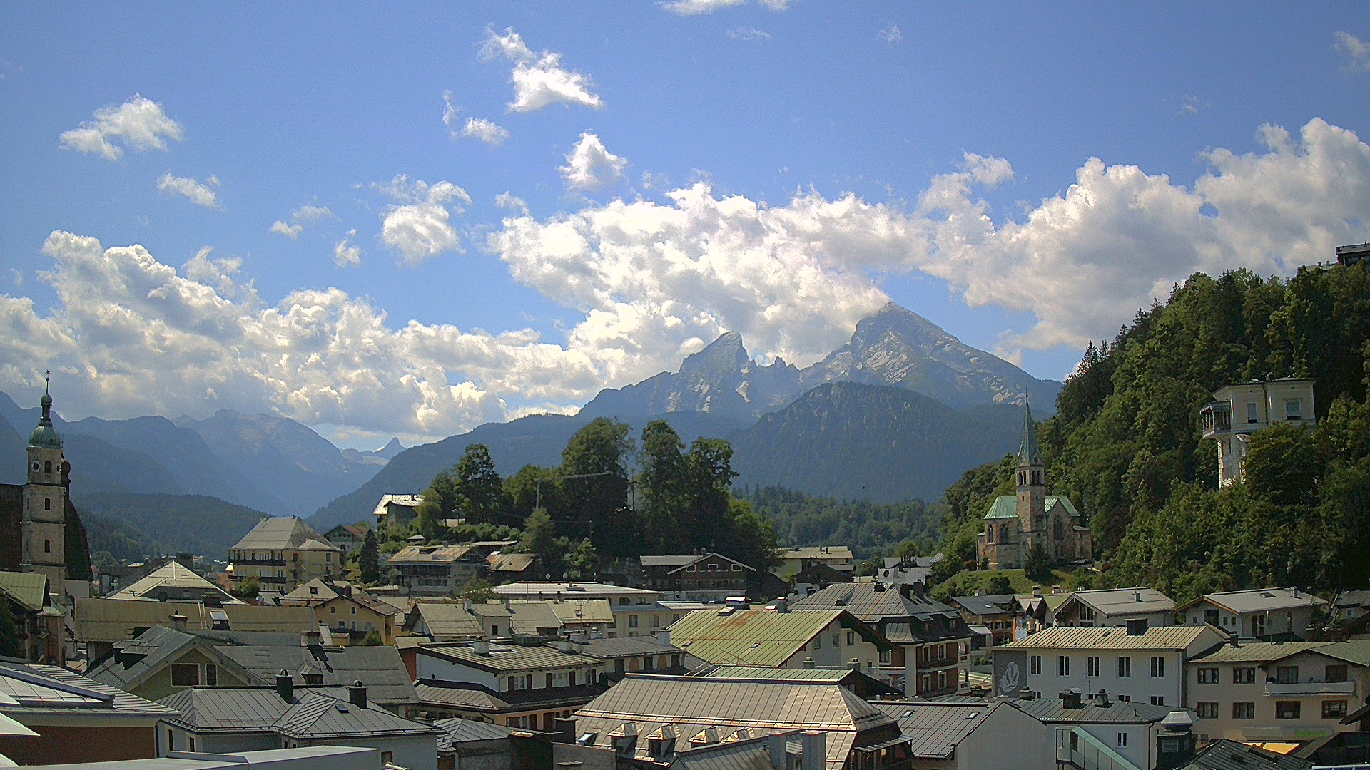 Archived image Webcam Berchtesgaden - City Centre