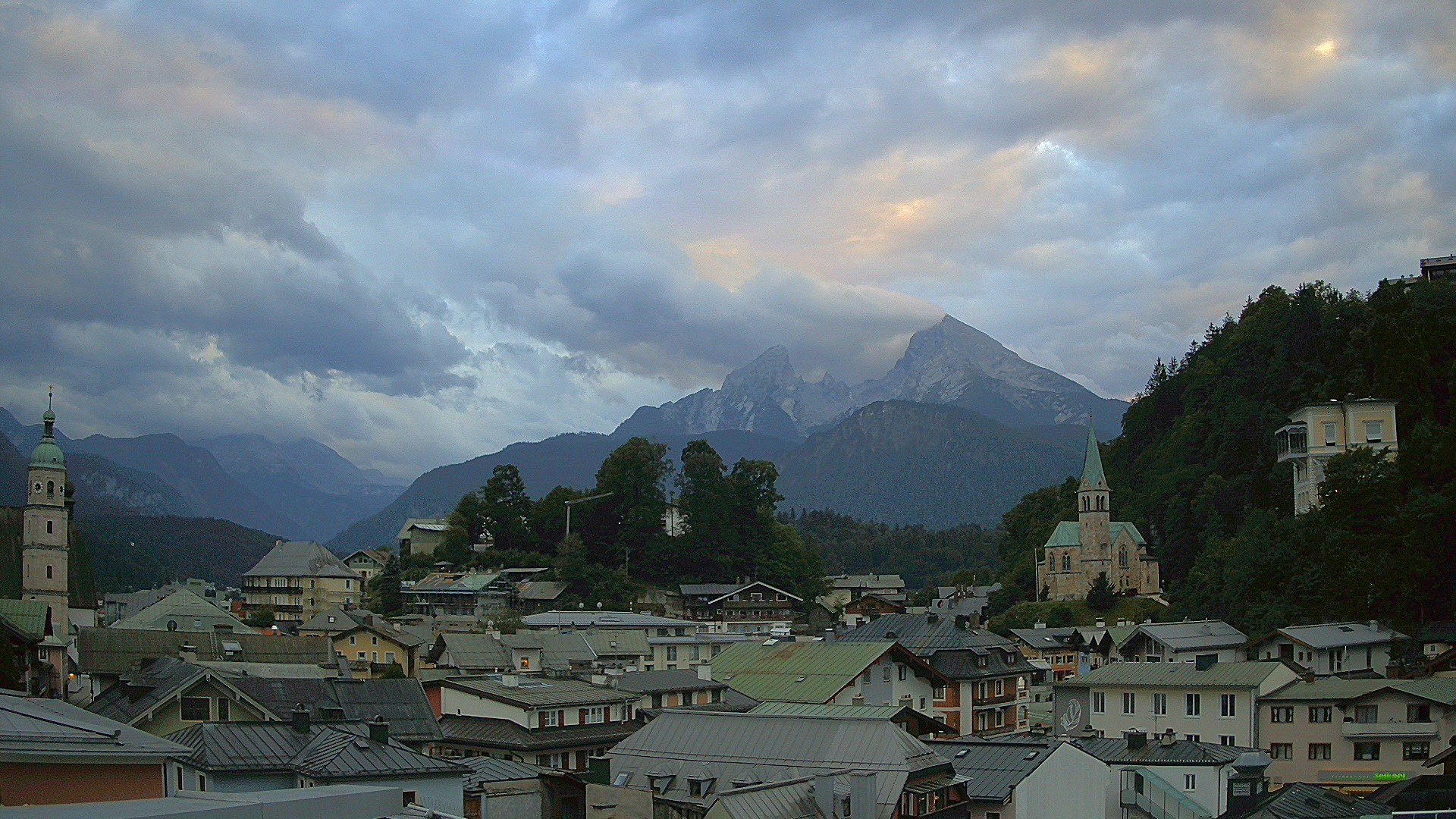 Archived image Webcam Berchtesgaden - City Centre