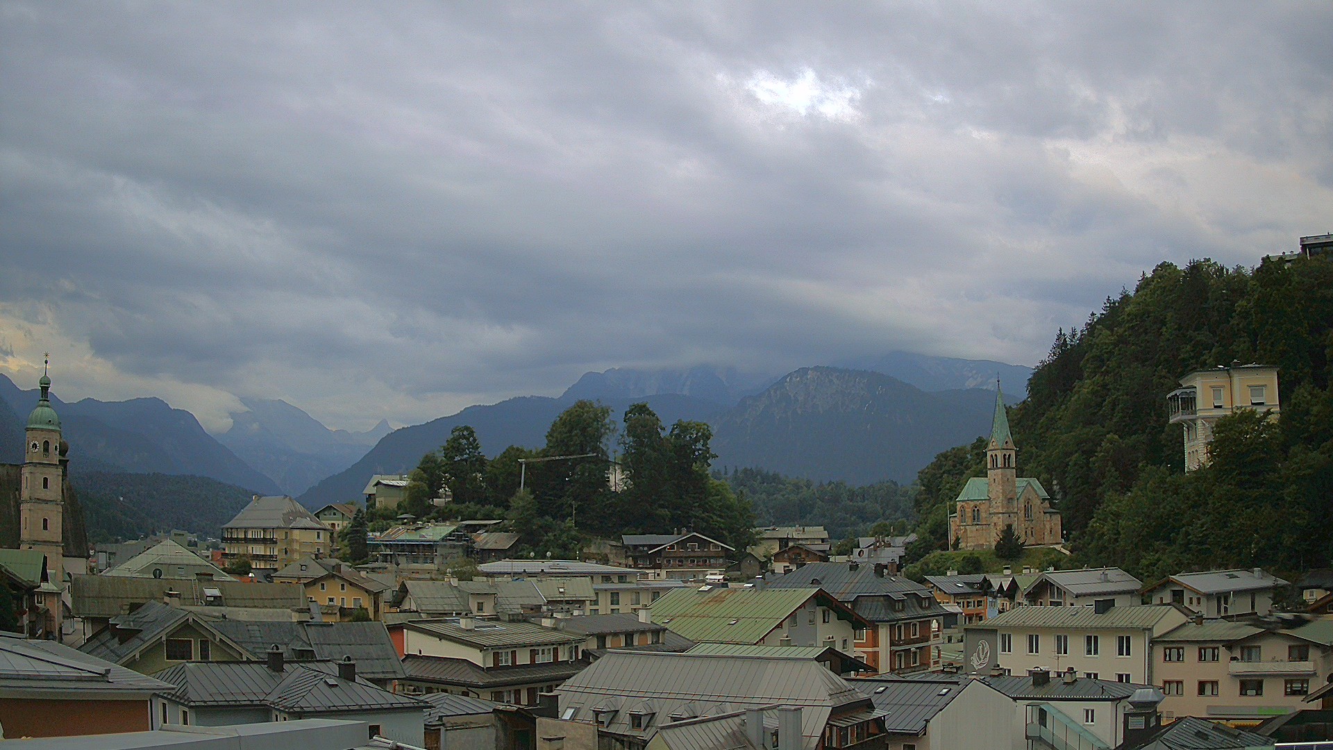 Archived image Webcam Berchtesgaden - City Centre