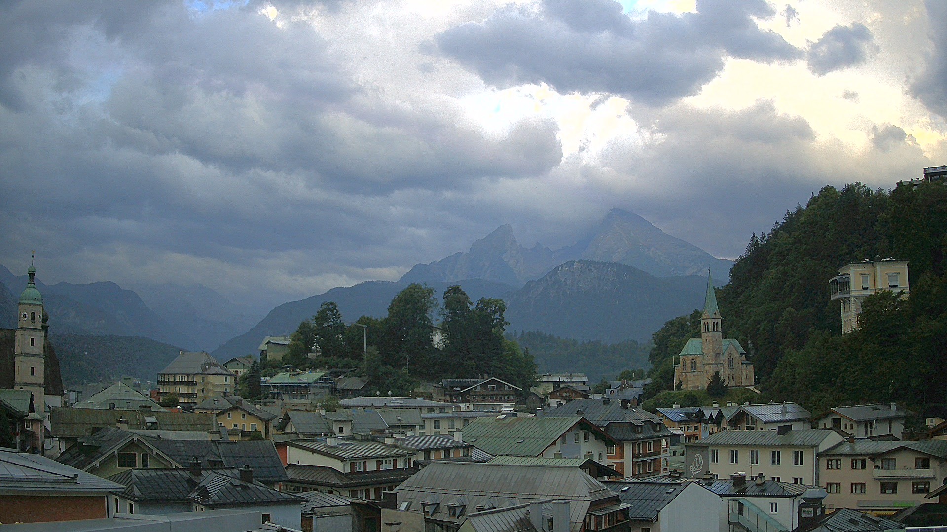 Archived image Webcam Berchtesgaden - City Centre