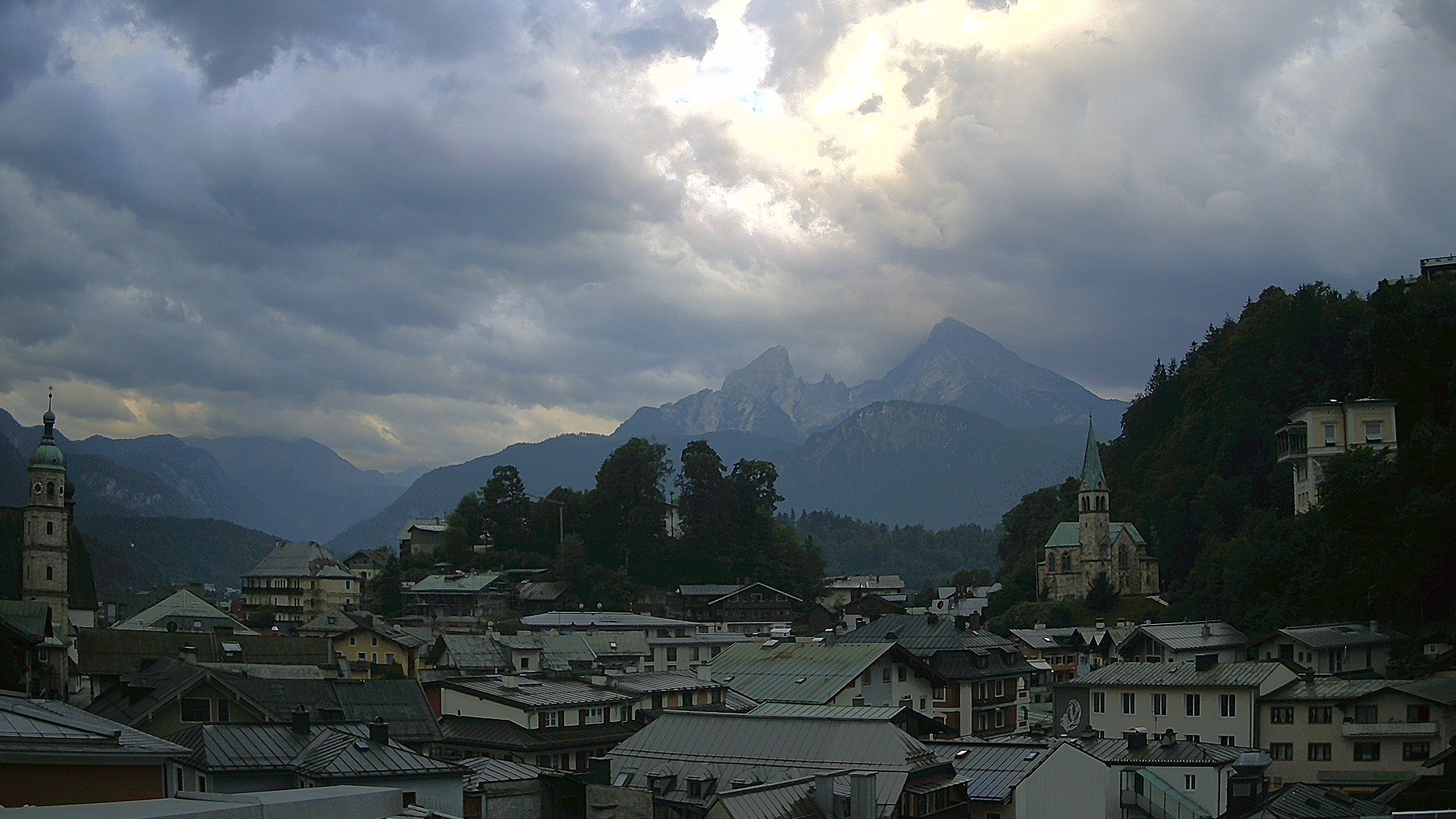 Archived image Webcam Berchtesgaden - City Centre