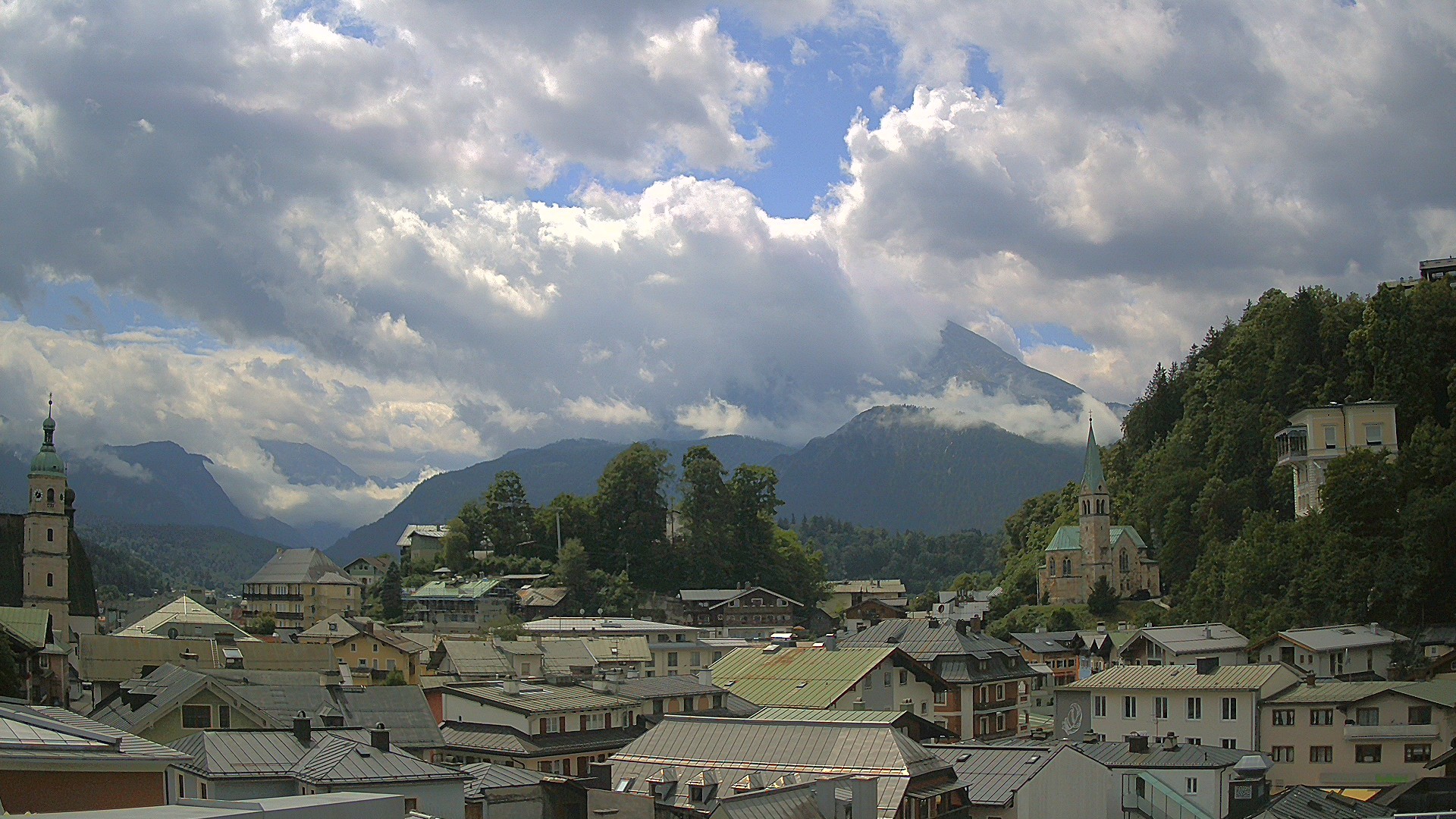 Archived image Webcam Berchtesgaden - City Centre