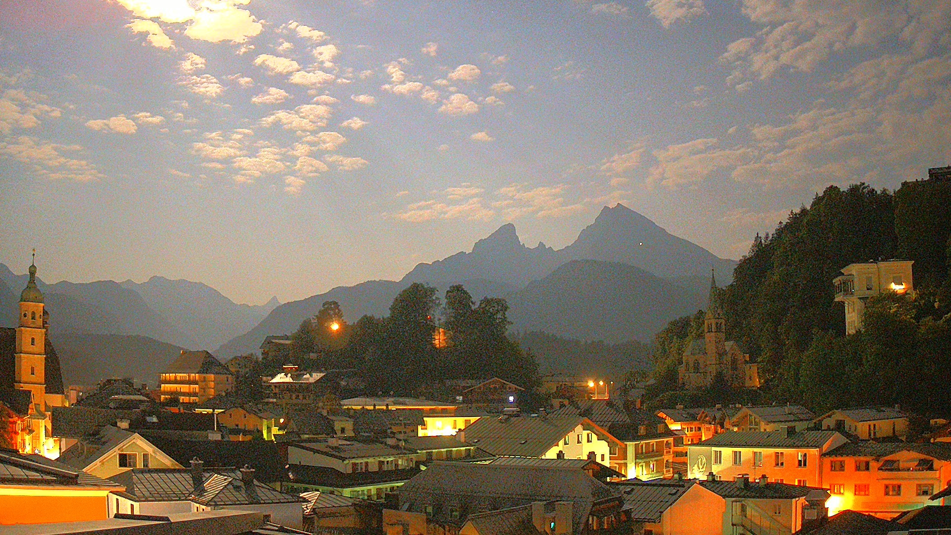 Archived image Webcam Berchtesgaden - City Centre