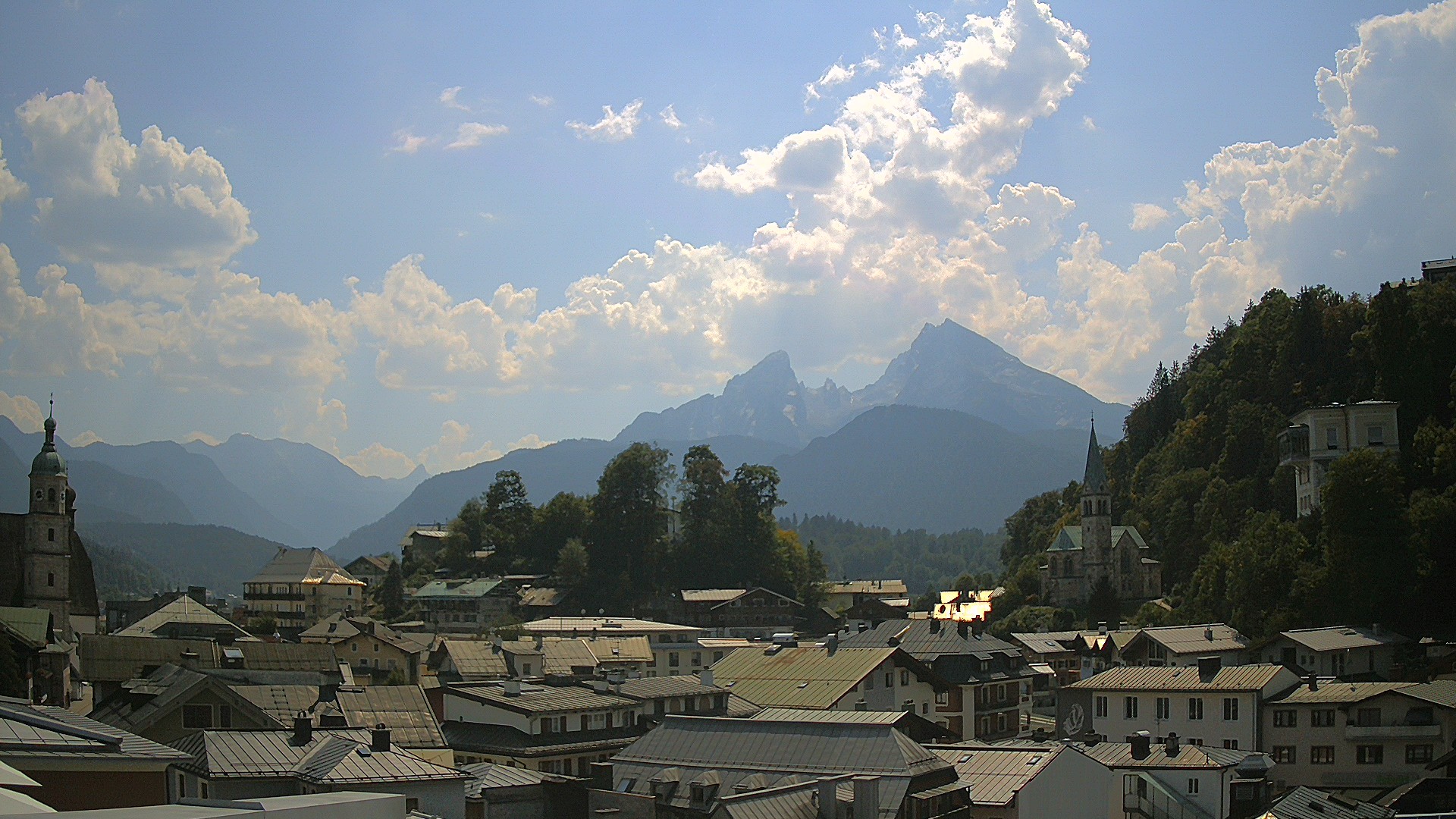 Archived image Webcam Berchtesgaden - City Centre