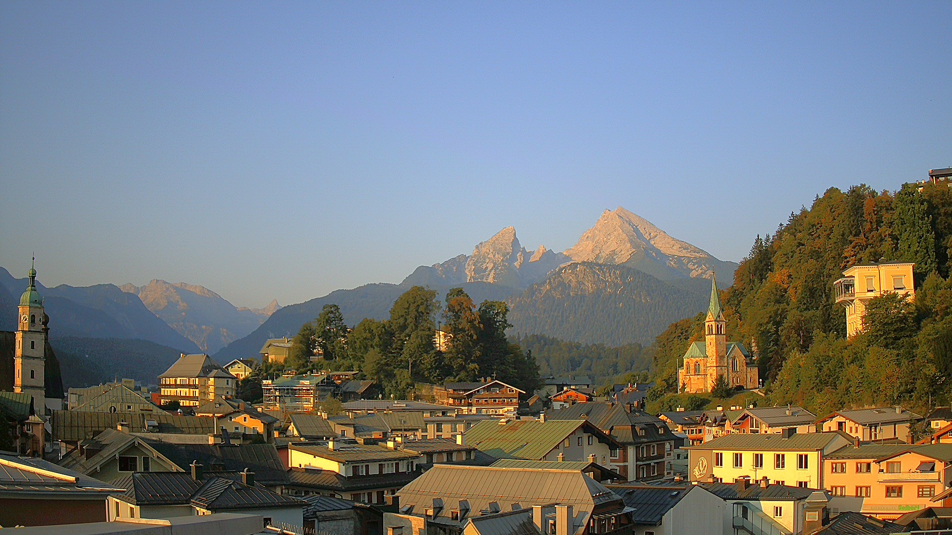 Archived image Webcam Berchtesgaden - City Centre