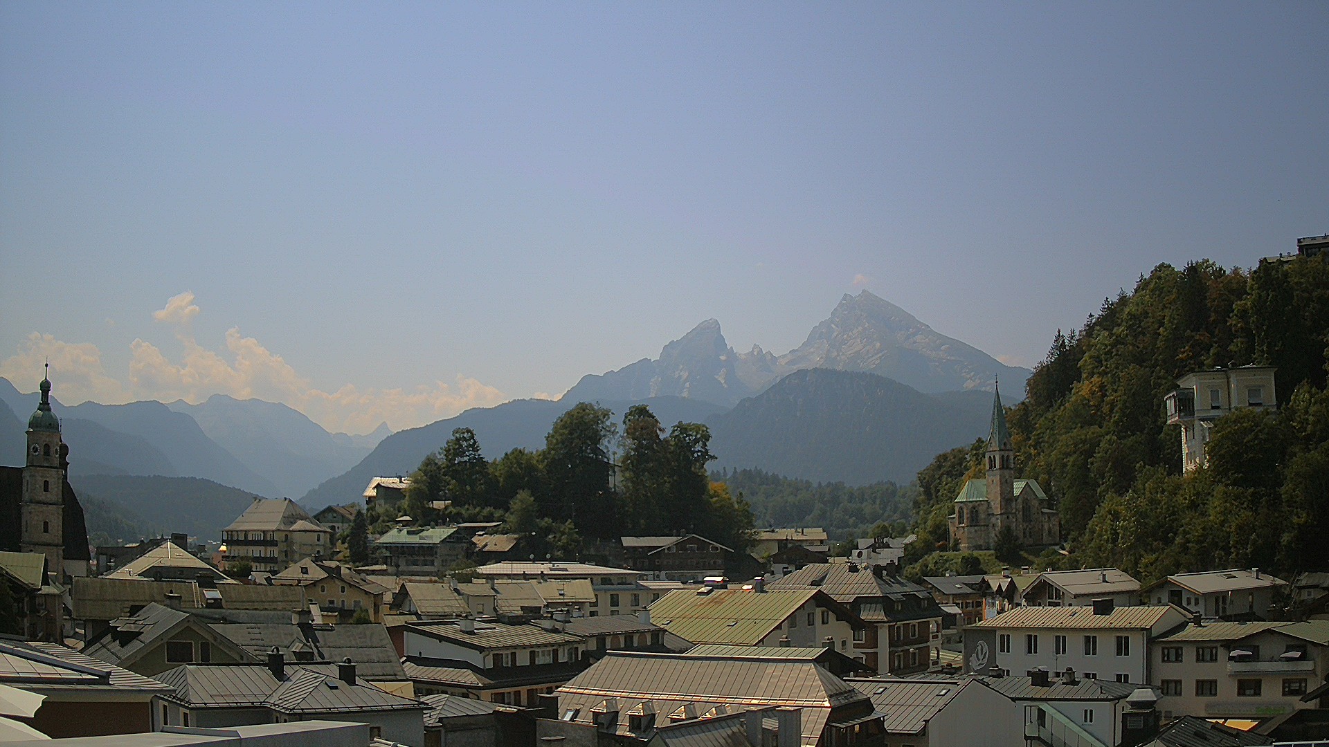 Archived image Webcam Berchtesgaden - City Centre