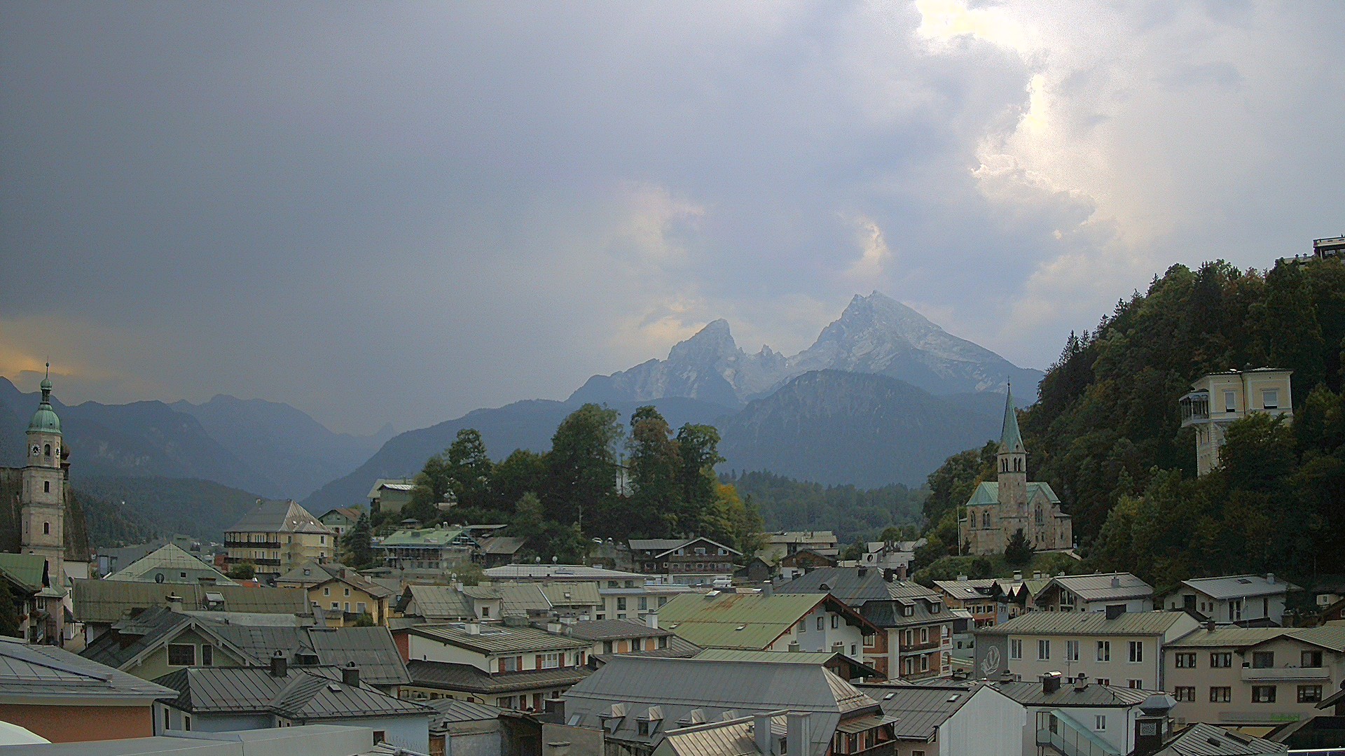 Archived image Webcam Berchtesgaden - City Centre