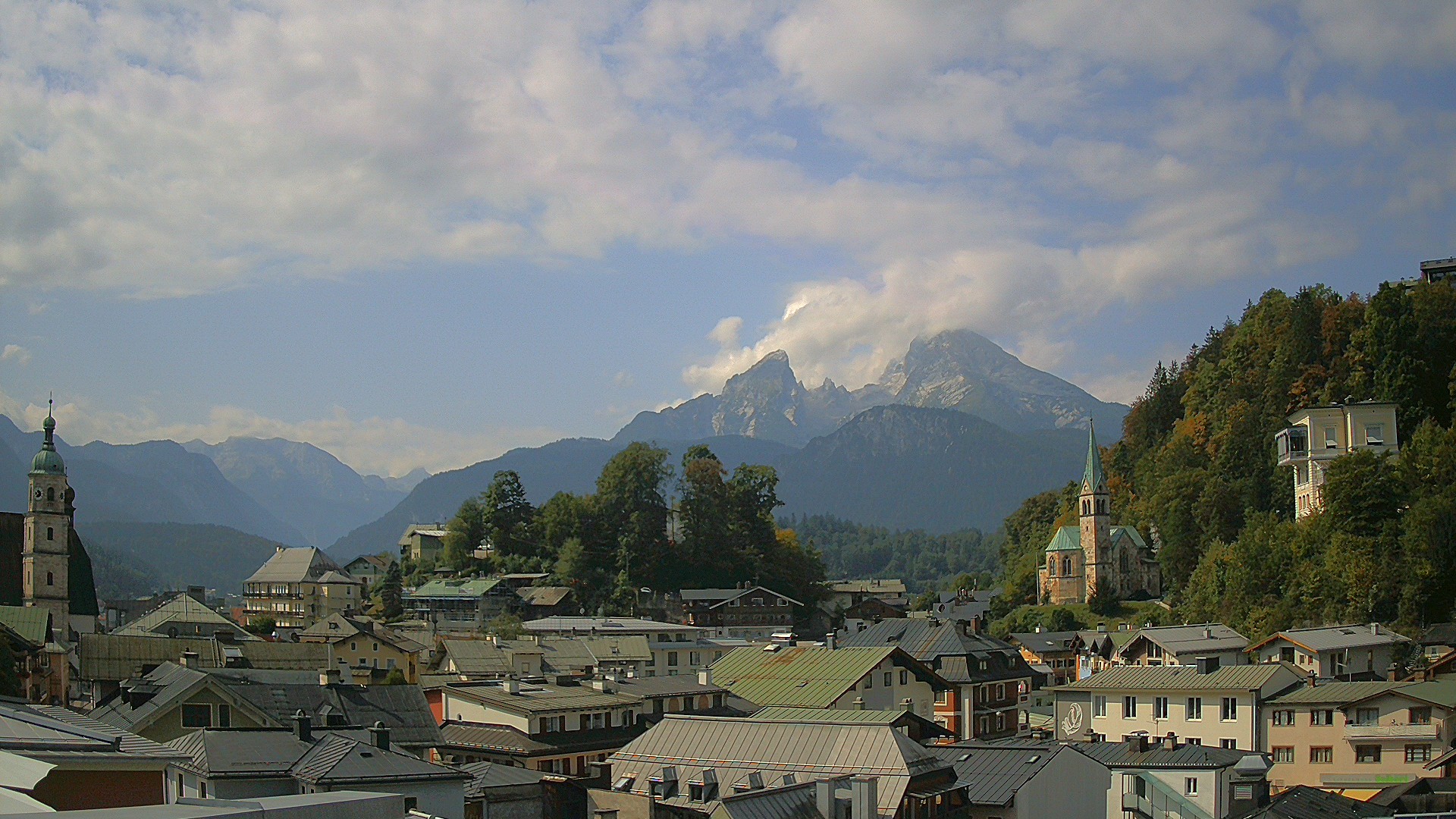Archived image Webcam Berchtesgaden - City Centre