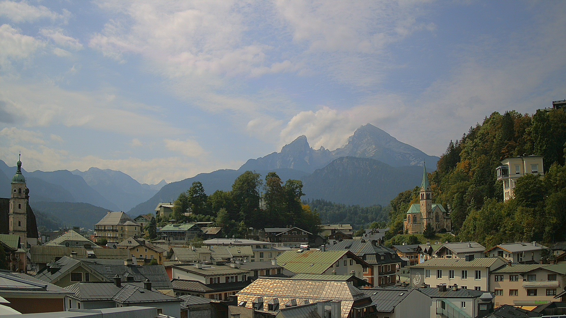 Archived image Webcam Berchtesgaden - City Centre