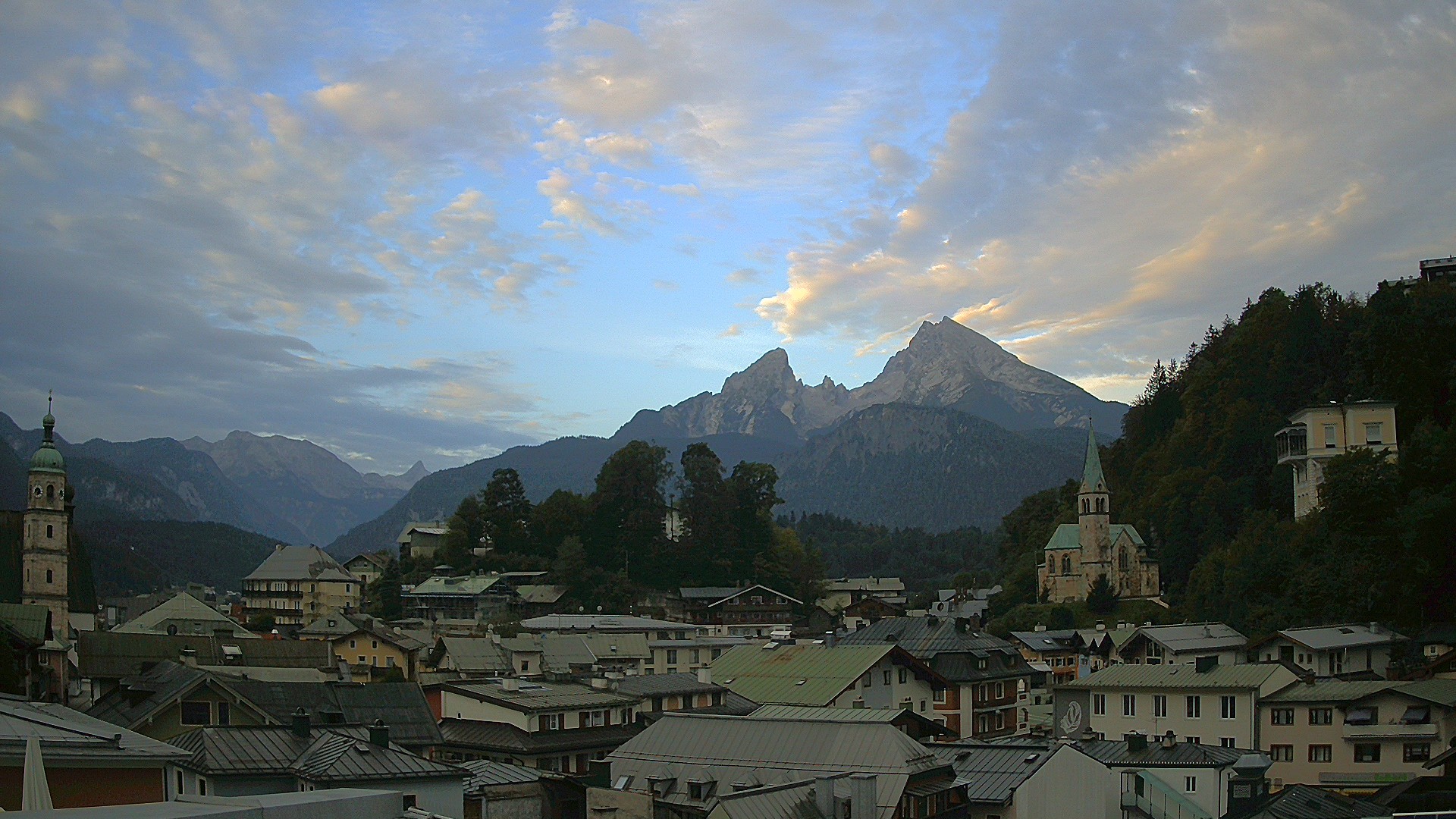 Archived image Webcam Berchtesgaden - City Centre