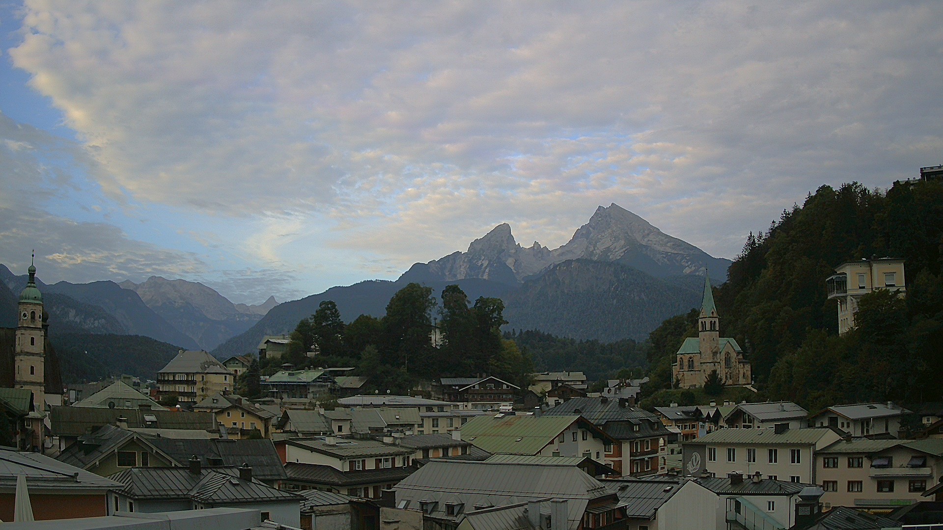 Archived image Webcam Berchtesgaden - City Centre