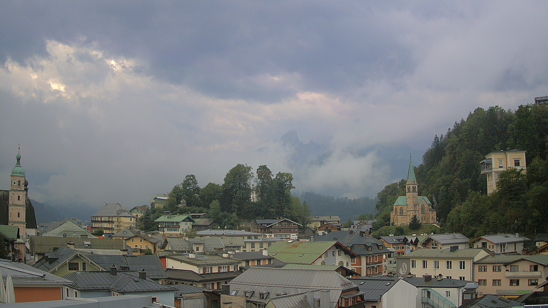 Archived image Webcam Berchtesgaden - City Centre