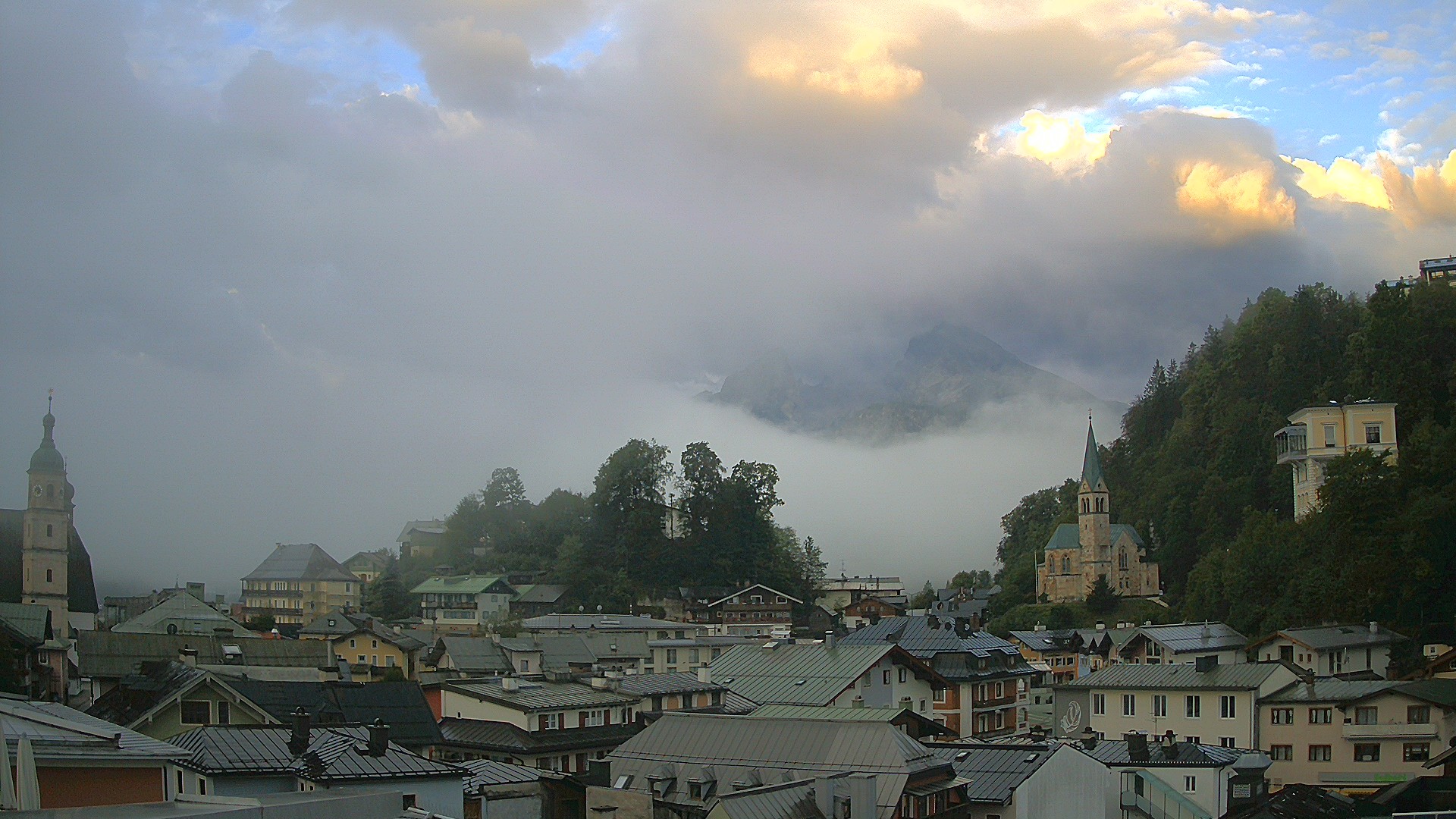 Archived image Webcam Berchtesgaden - City Centre