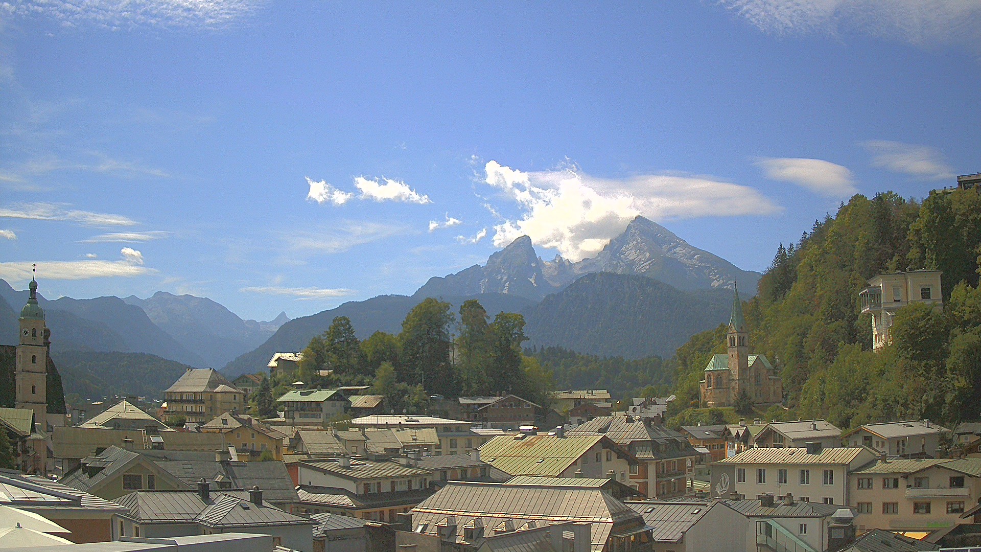 Archived image Webcam Berchtesgaden - City Centre