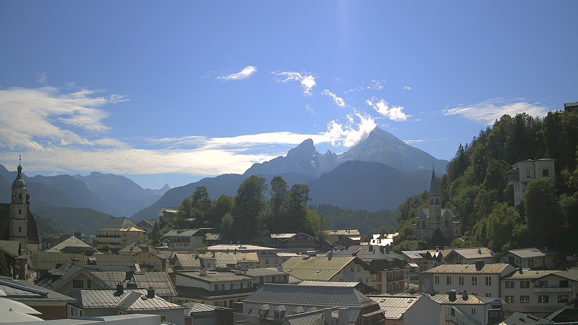 Archived image Webcam Berchtesgaden - City Centre