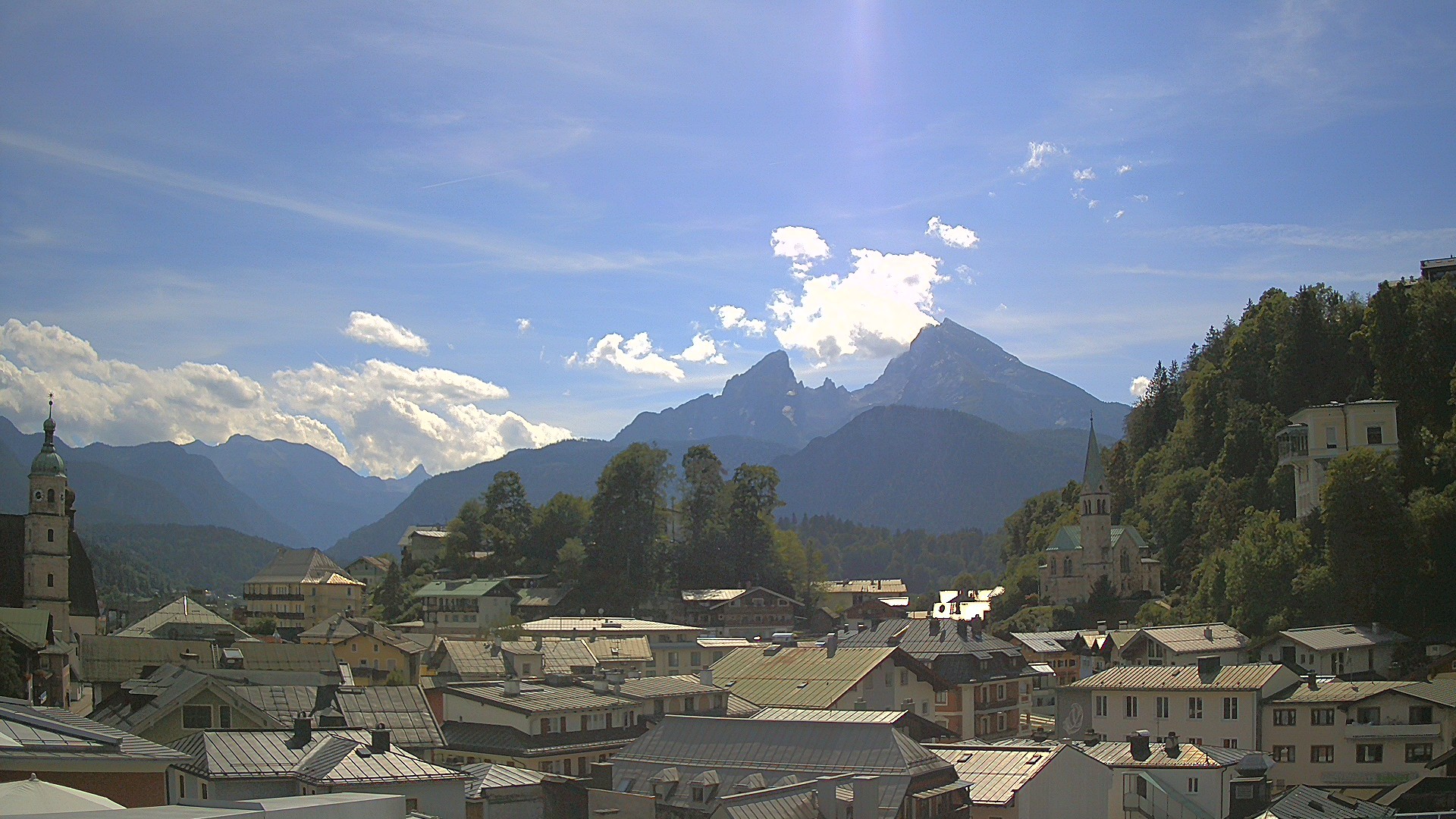Archived image Webcam Berchtesgaden - City Centre