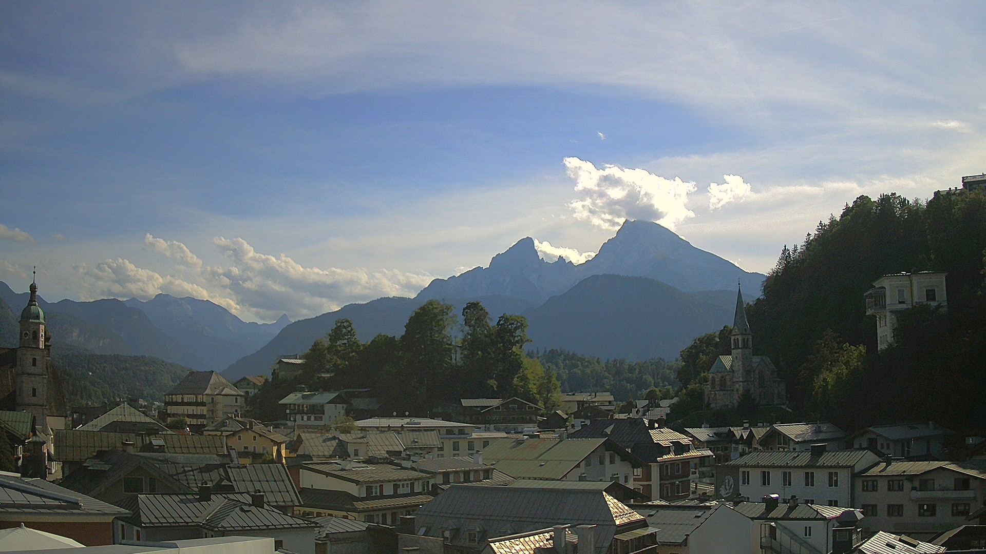 Archived image Webcam Berchtesgaden - City Centre