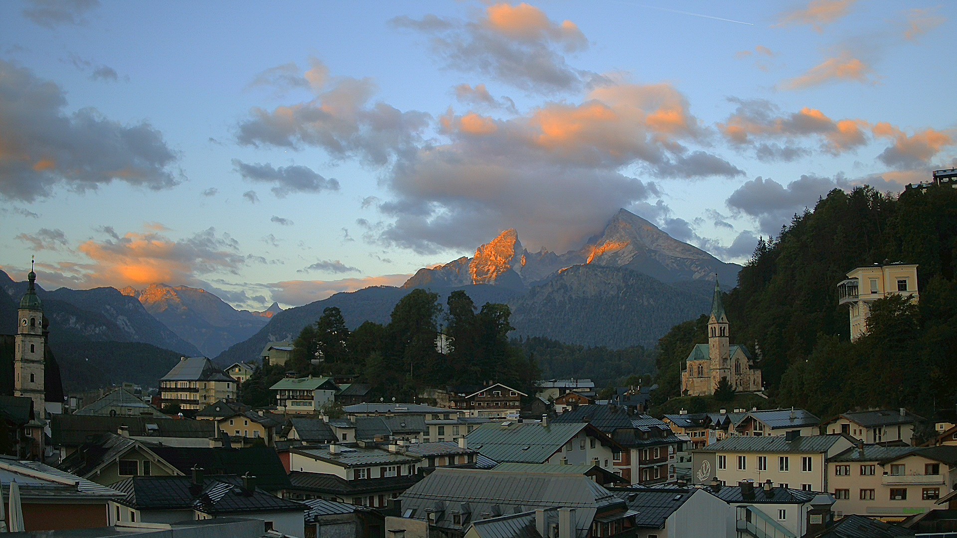 Archived image Webcam Berchtesgaden - City Centre