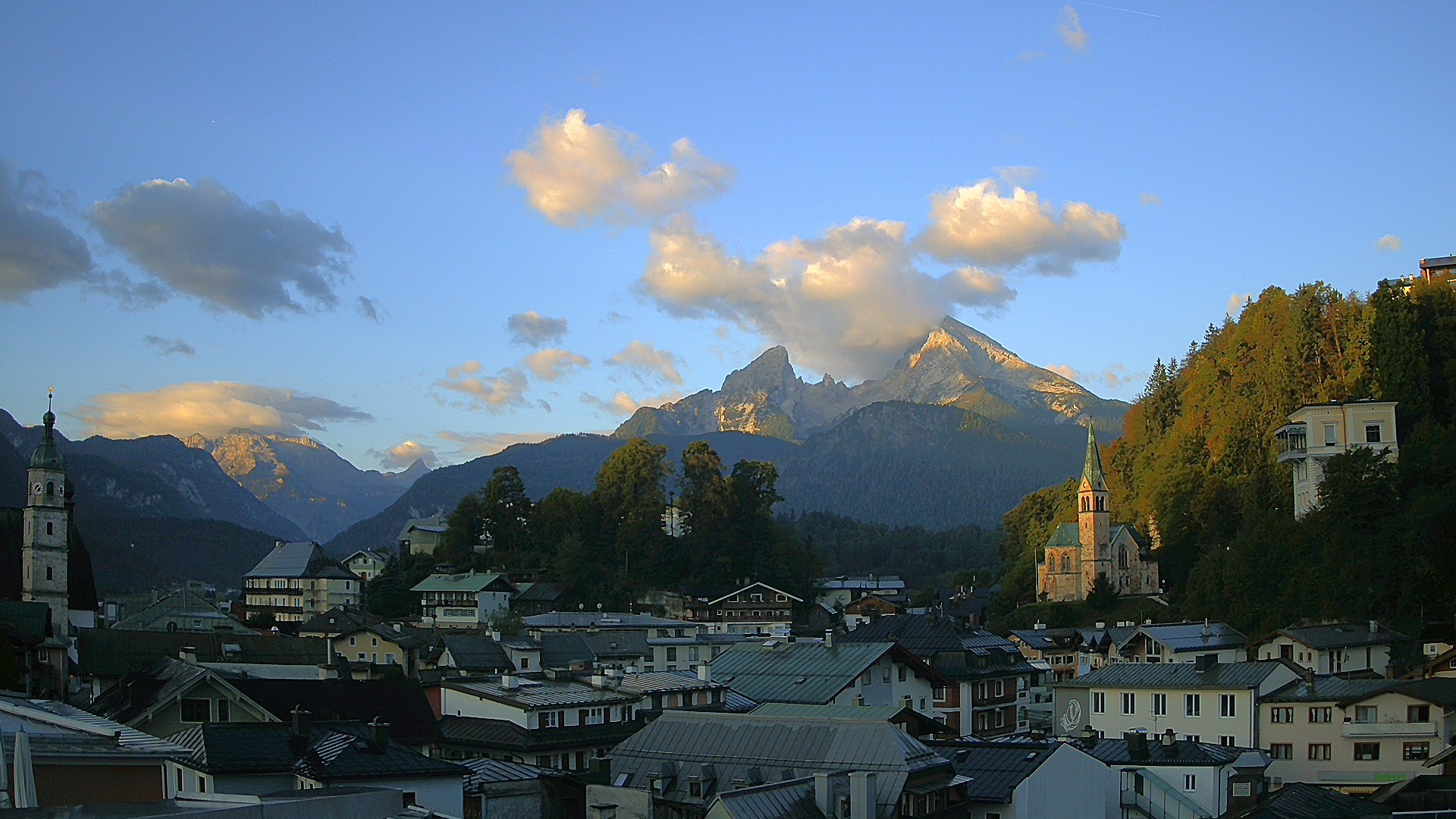 Archived image Webcam Berchtesgaden - City Centre