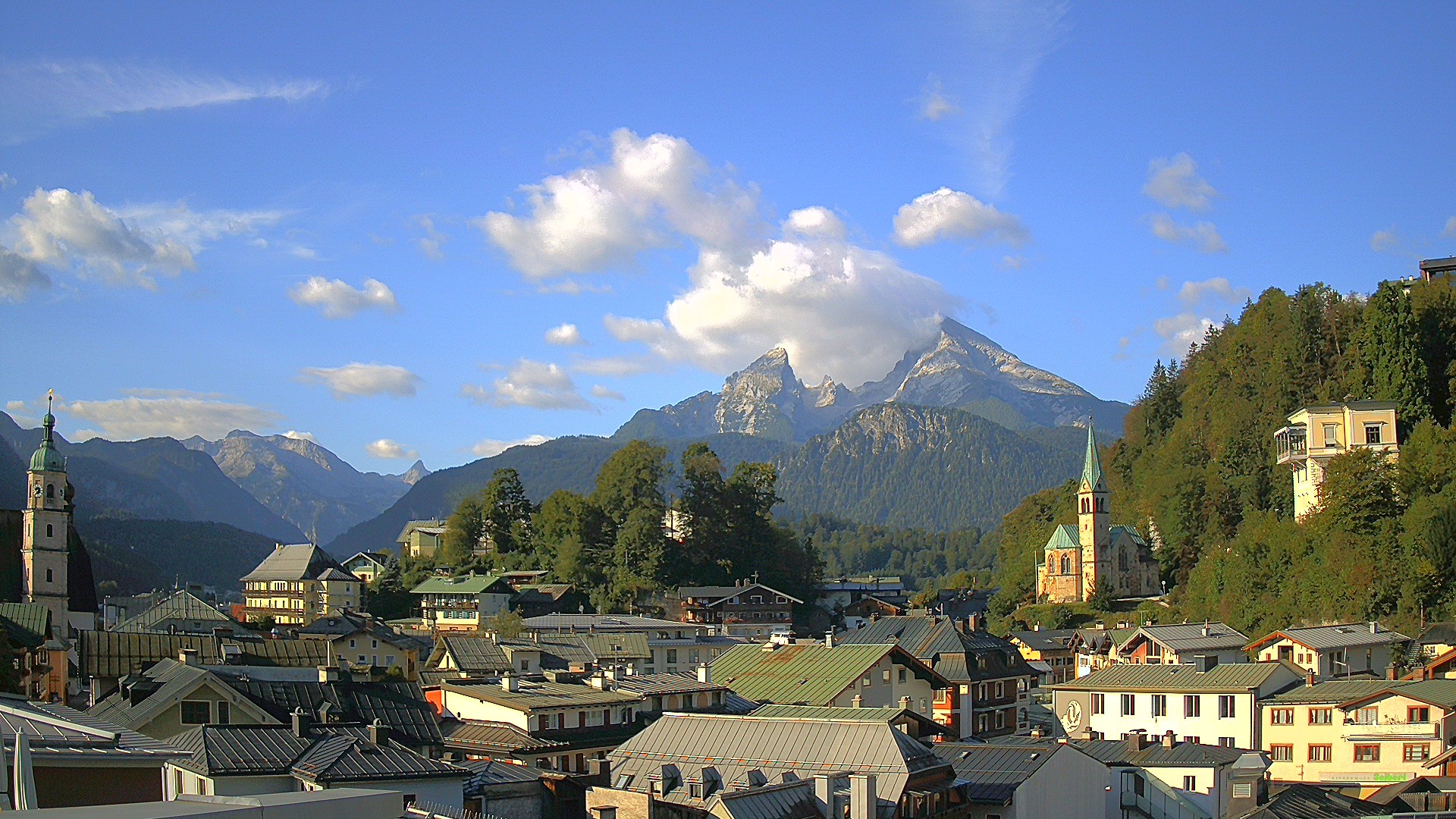Archived image Webcam Berchtesgaden - City Centre