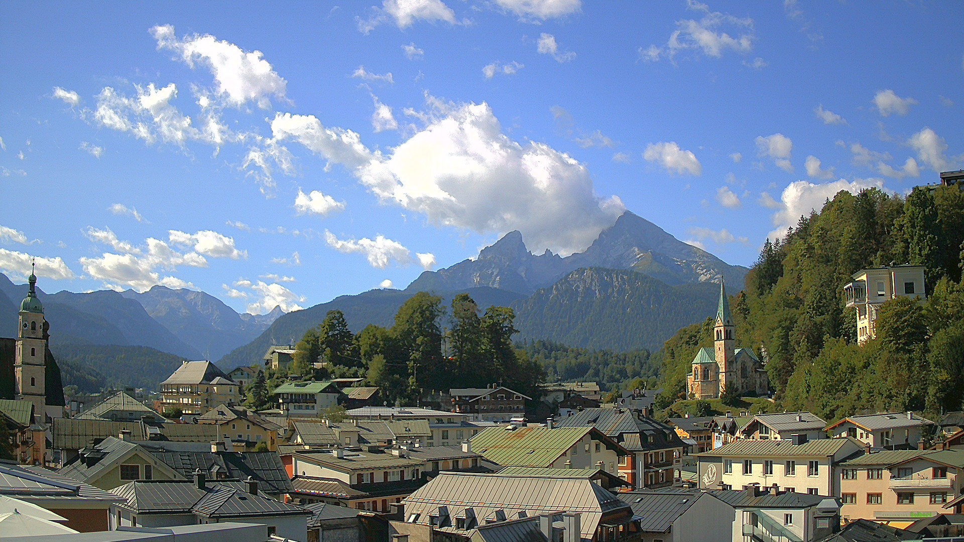 Archived image Webcam Berchtesgaden - City Centre