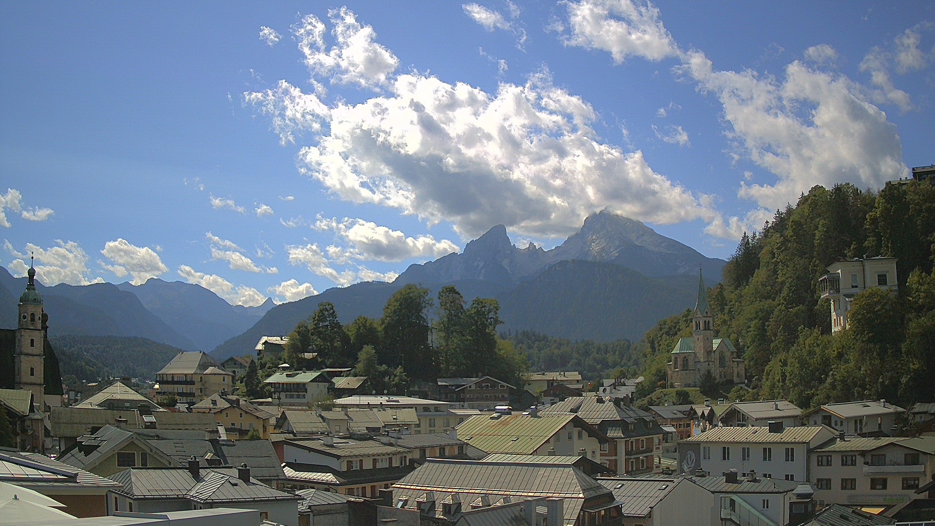 Archived image Webcam Berchtesgaden - City Centre
