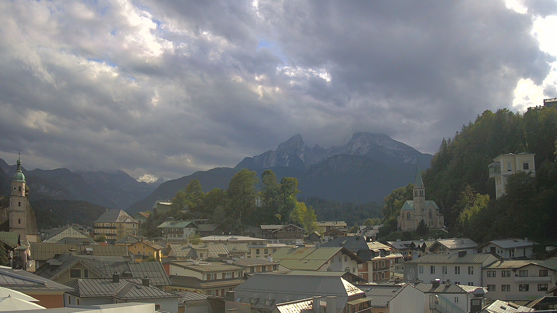 Archived image Webcam Berchtesgaden - City Centre