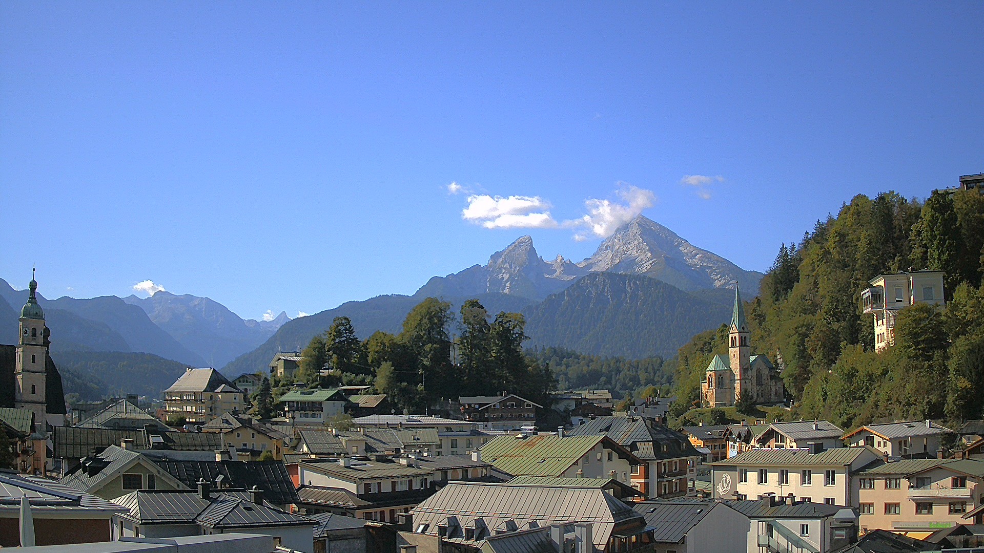 Archived image Webcam Berchtesgaden - City Centre