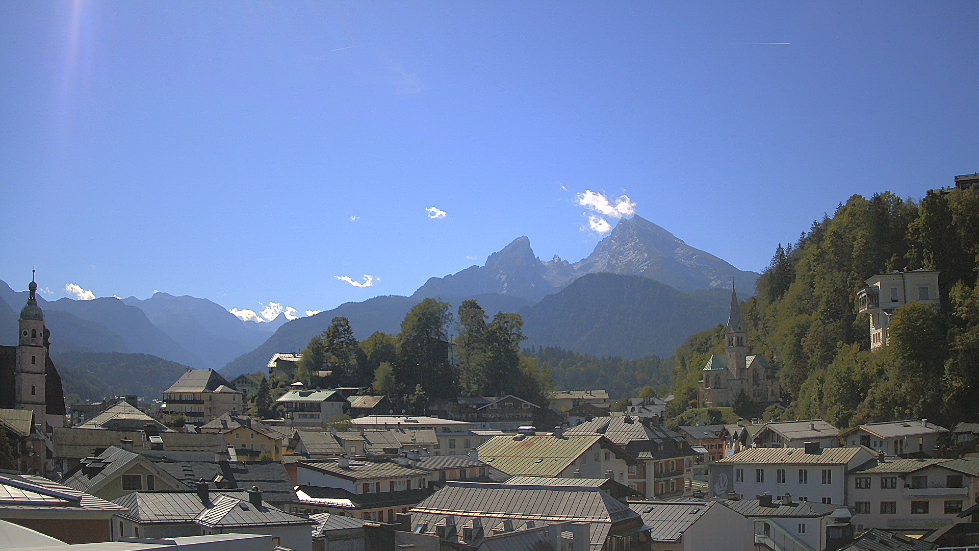 Archived image Webcam Berchtesgaden - City Centre