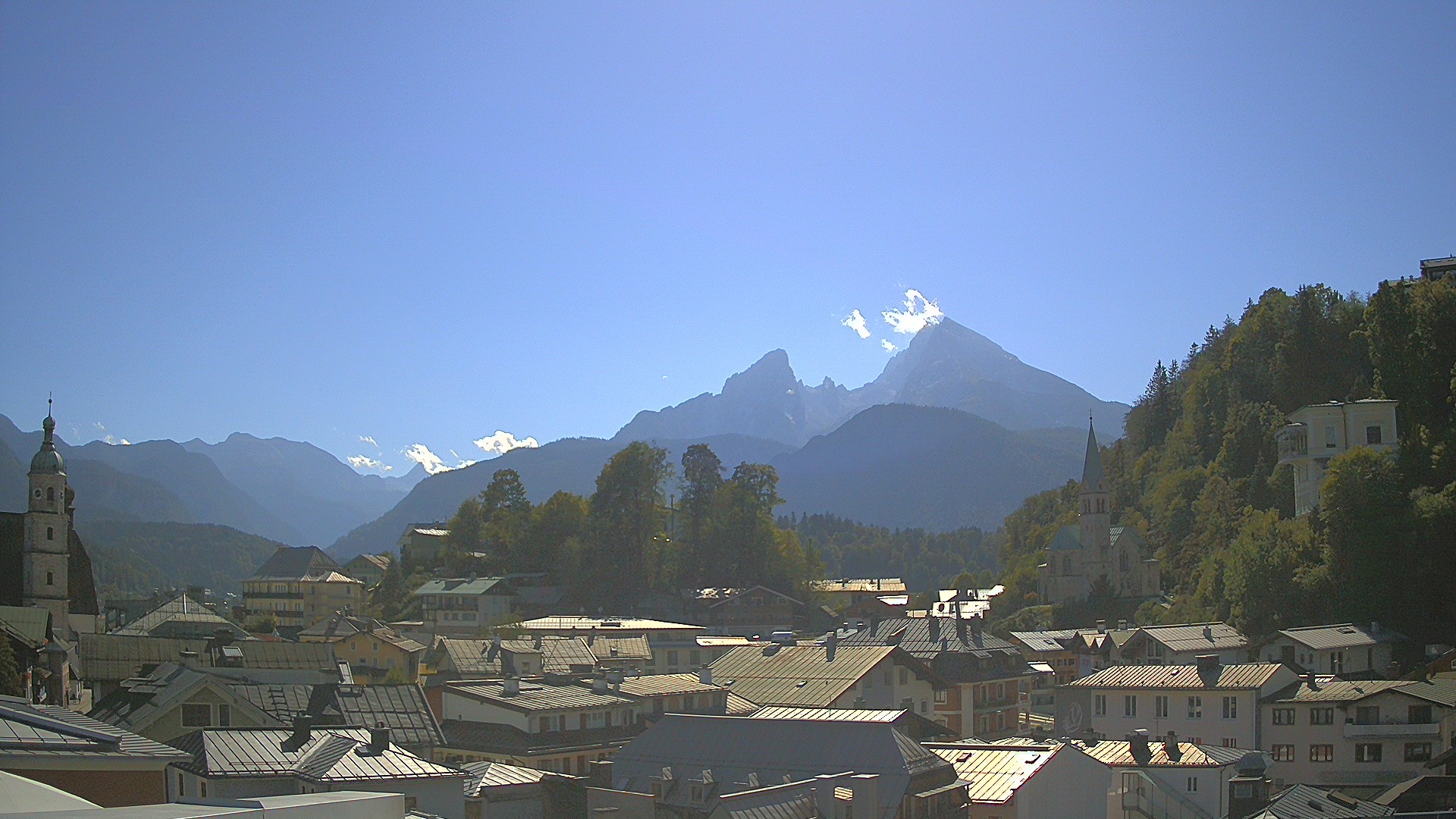 Archived image Webcam Berchtesgaden - City Centre