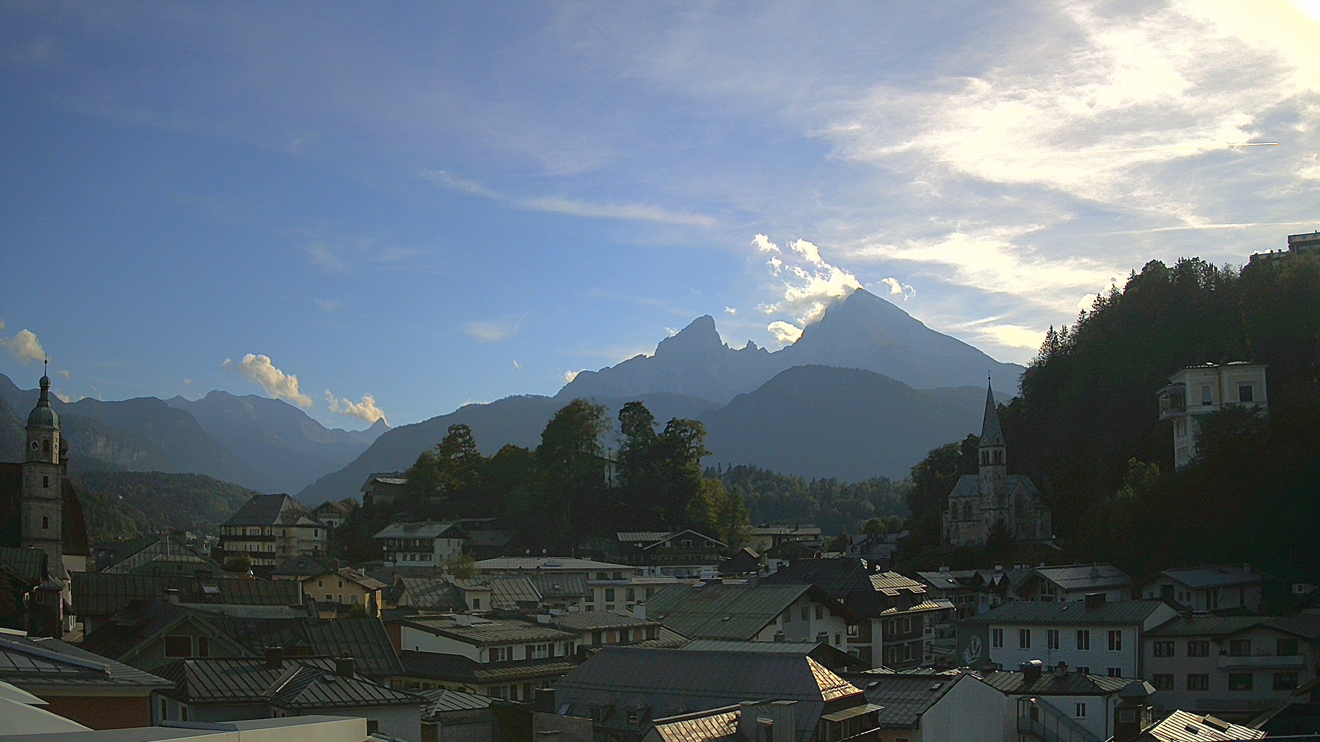 Archived image Webcam Berchtesgaden - City Centre
