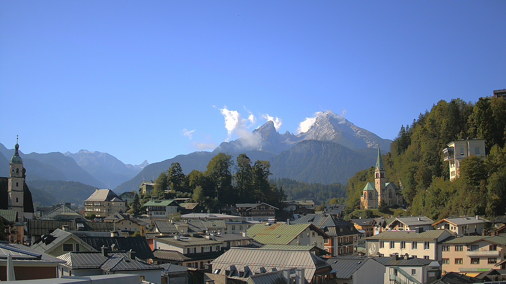 Archived image Webcam Berchtesgaden - City Centre