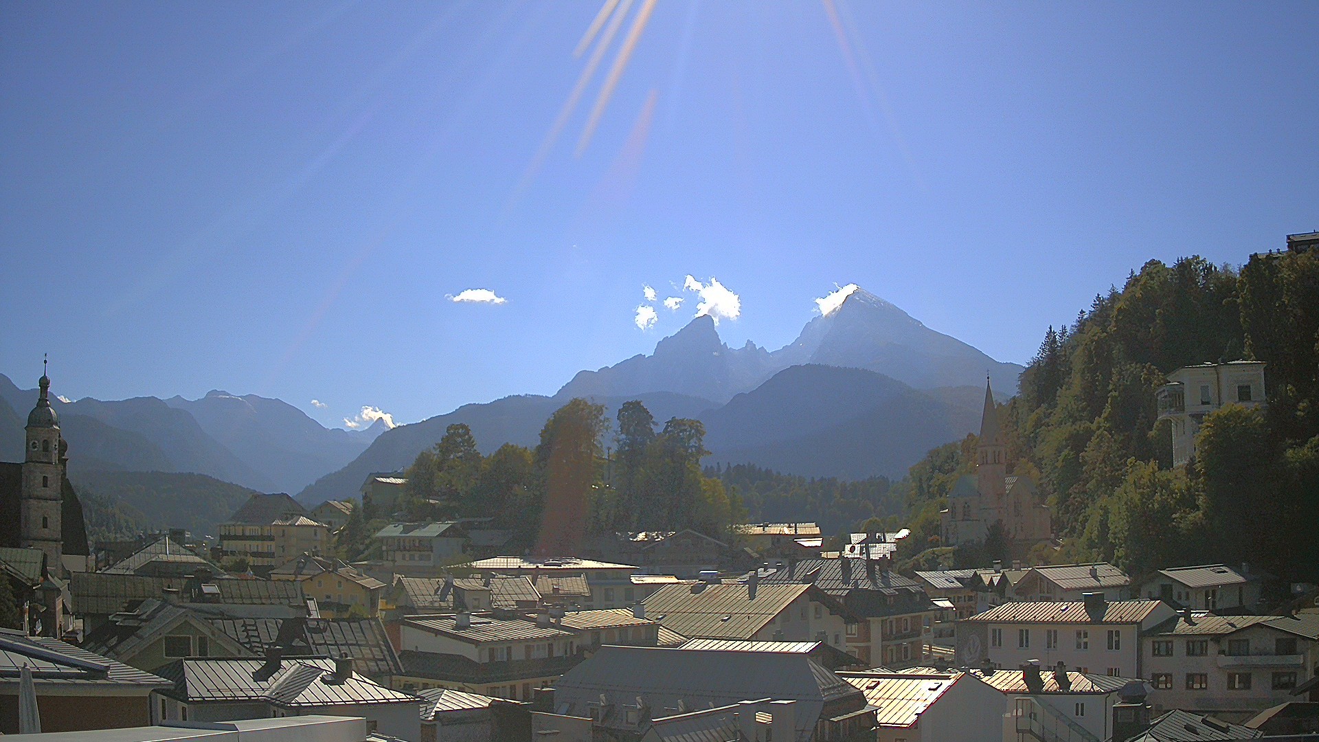 Archived image Webcam Berchtesgaden - City Centre