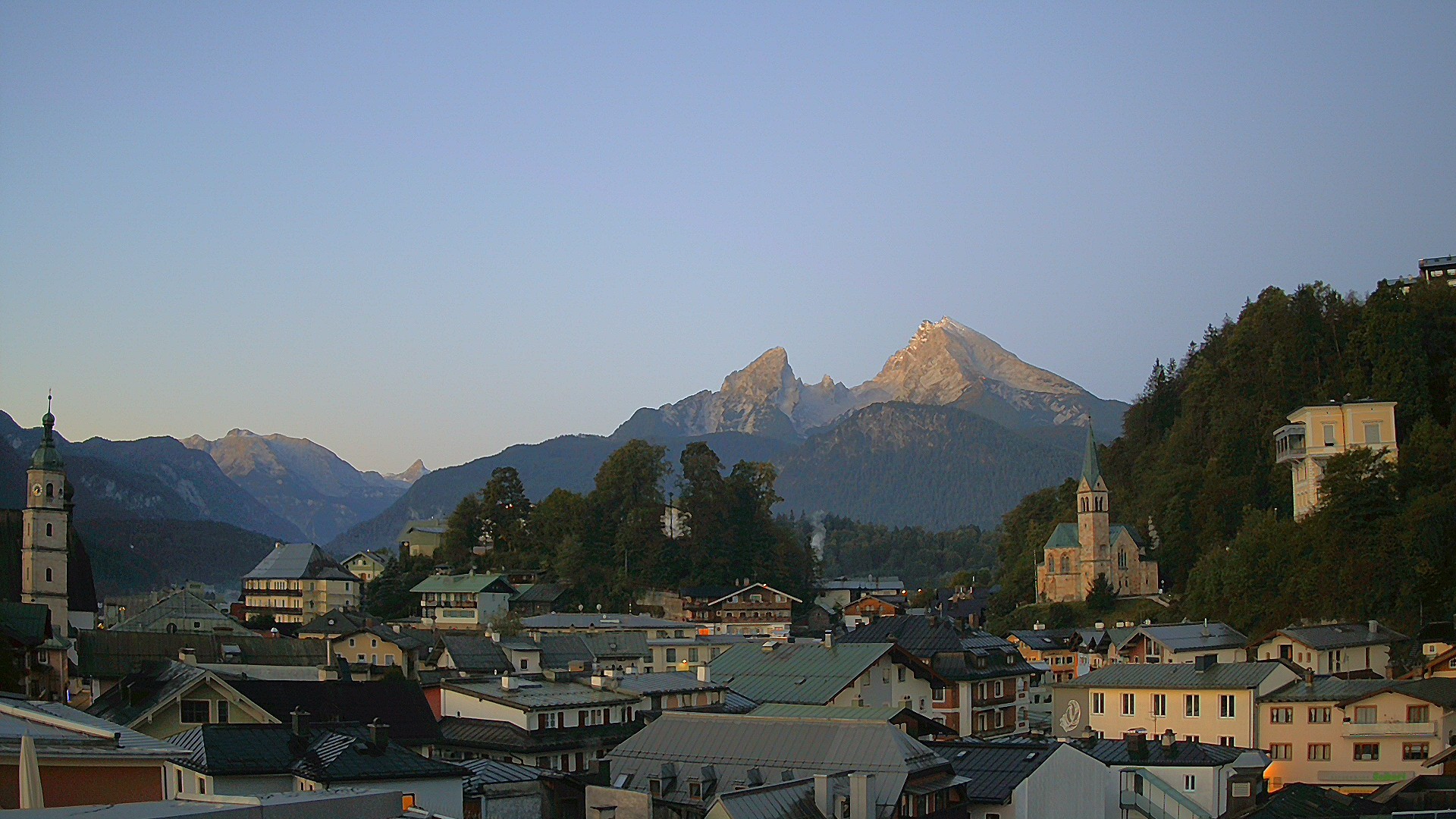 Archived image Webcam Berchtesgaden - City Centre