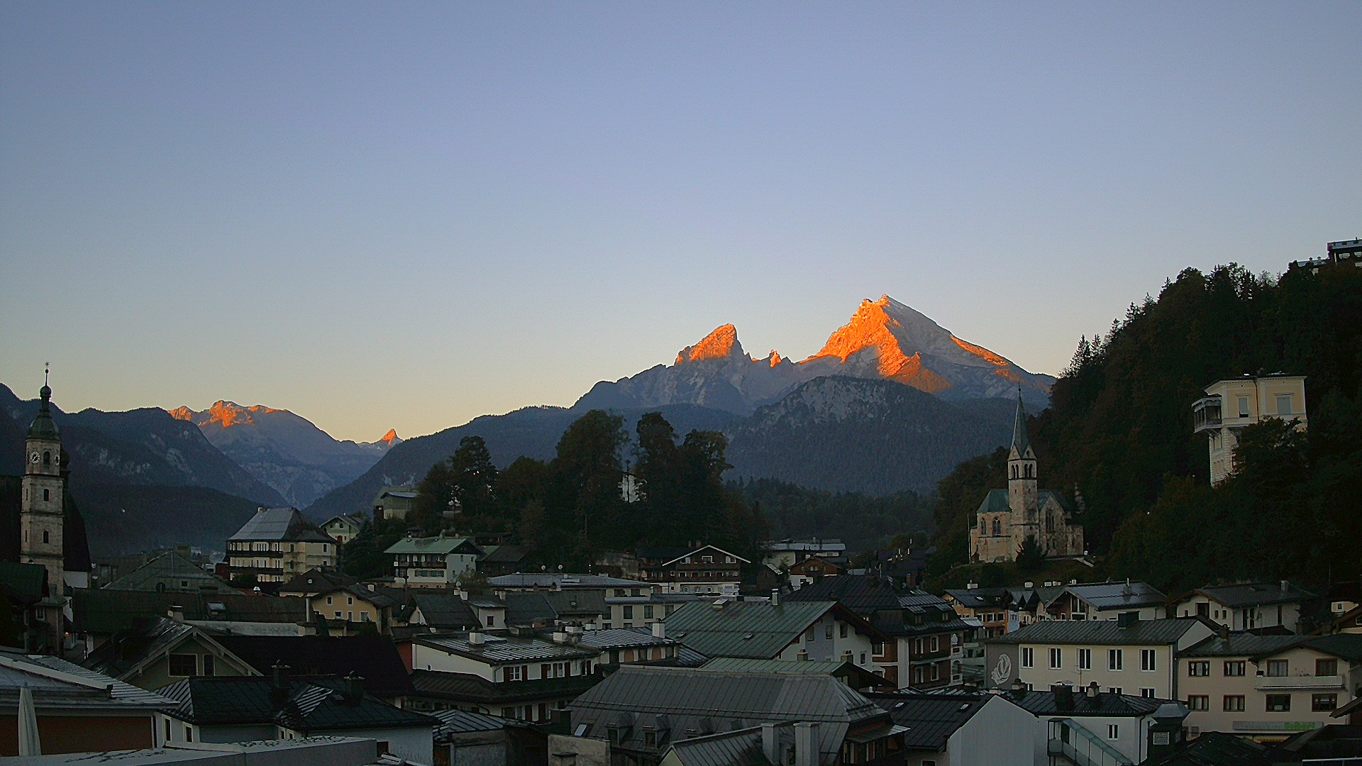 Archived image Webcam Berchtesgaden - City Centre