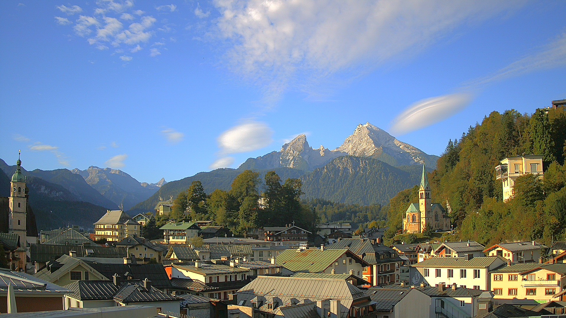Archived image Webcam Berchtesgaden - City Centre