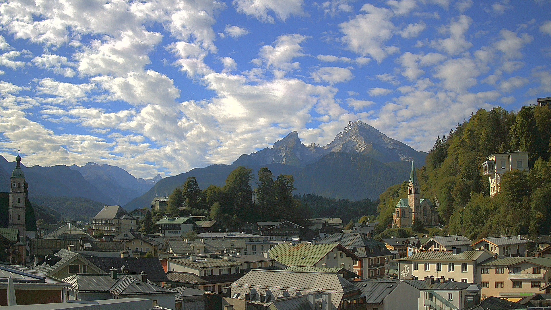 Archived image Webcam Berchtesgaden - City Centre