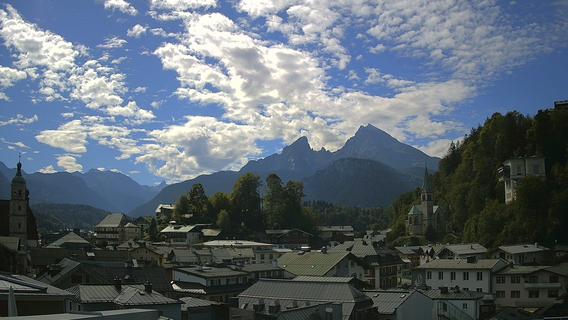 Archived image Webcam Berchtesgaden - City Centre