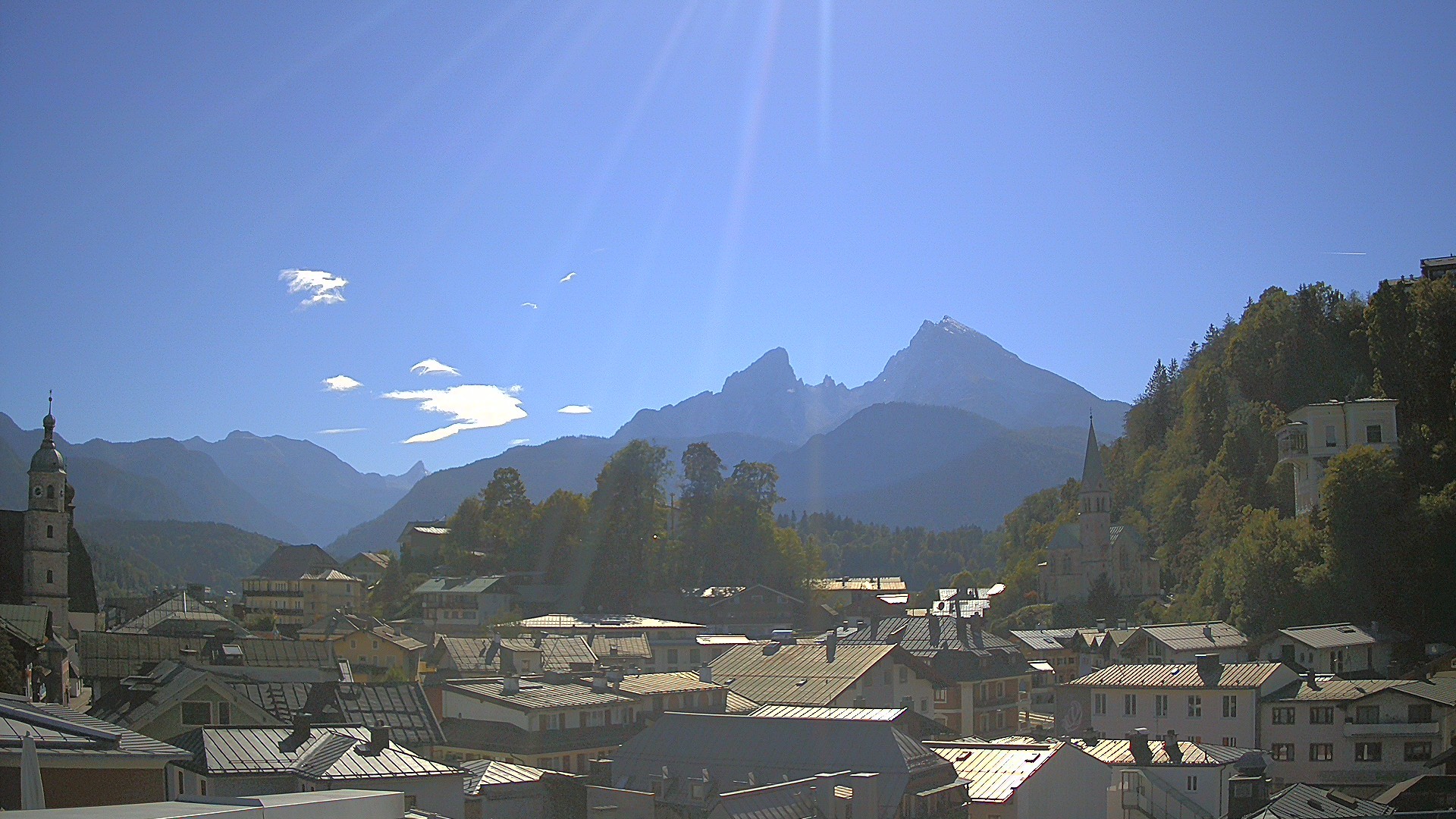 Archived image Webcam Berchtesgaden - City Centre