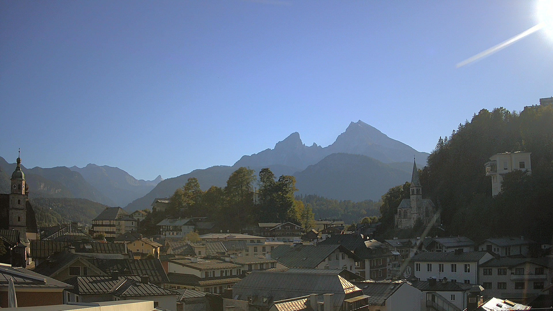 Archived image Webcam Berchtesgaden - City Centre