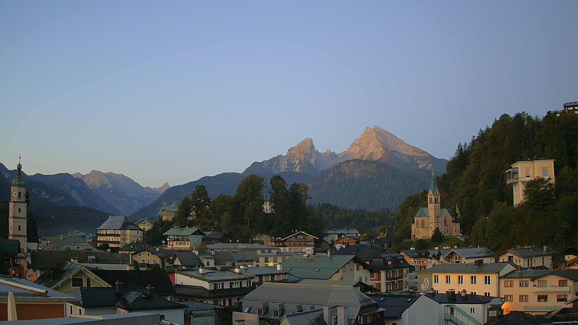Archived image Webcam Berchtesgaden - City Centre
