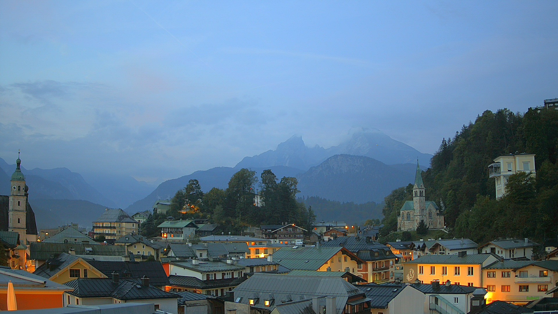 Archived image Webcam Berchtesgaden - City Centre