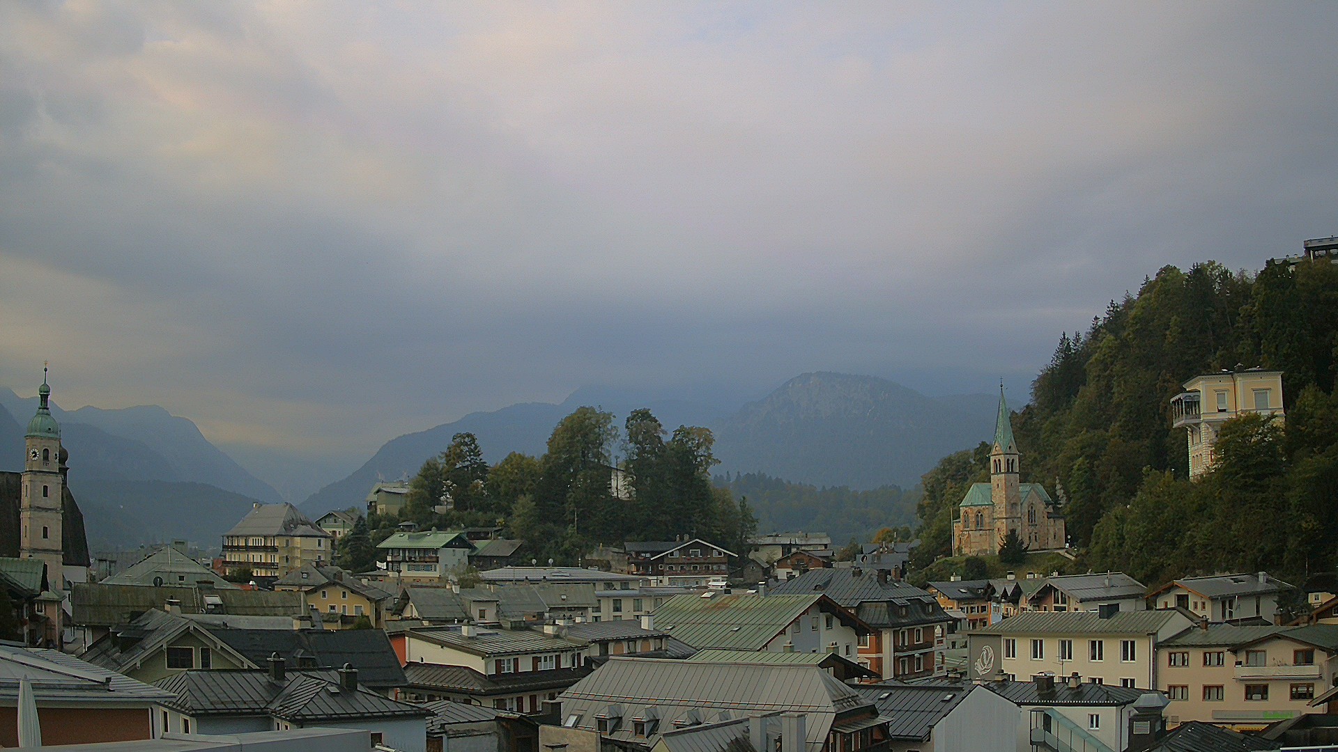 Archived image Webcam Berchtesgaden - City Centre