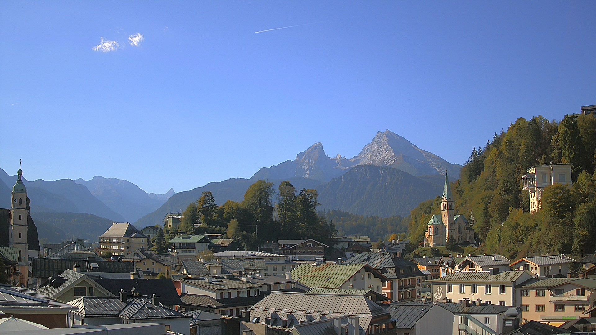 Archived image Webcam Berchtesgaden - City Centre