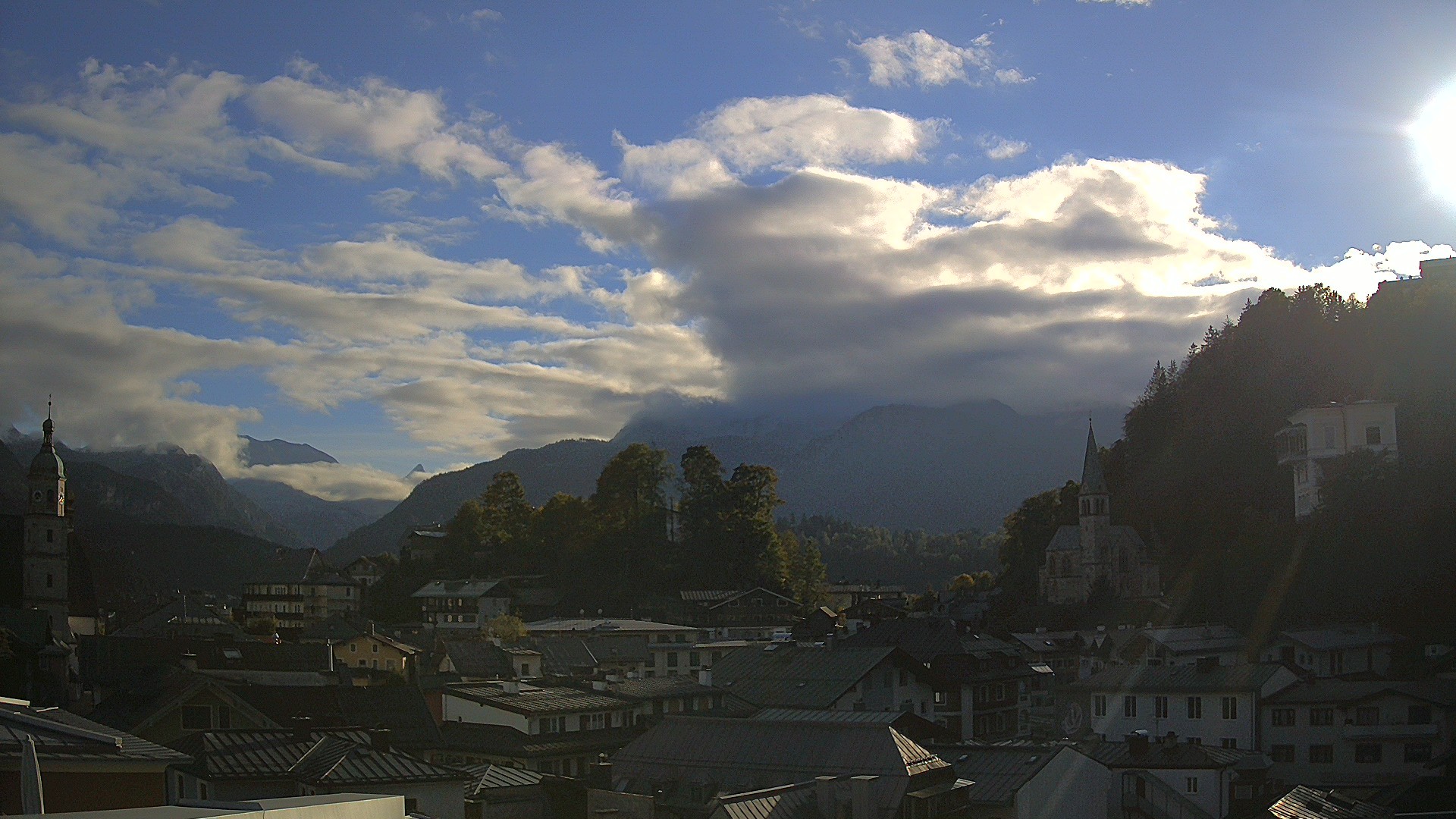 Archived image Webcam Berchtesgaden - City Centre