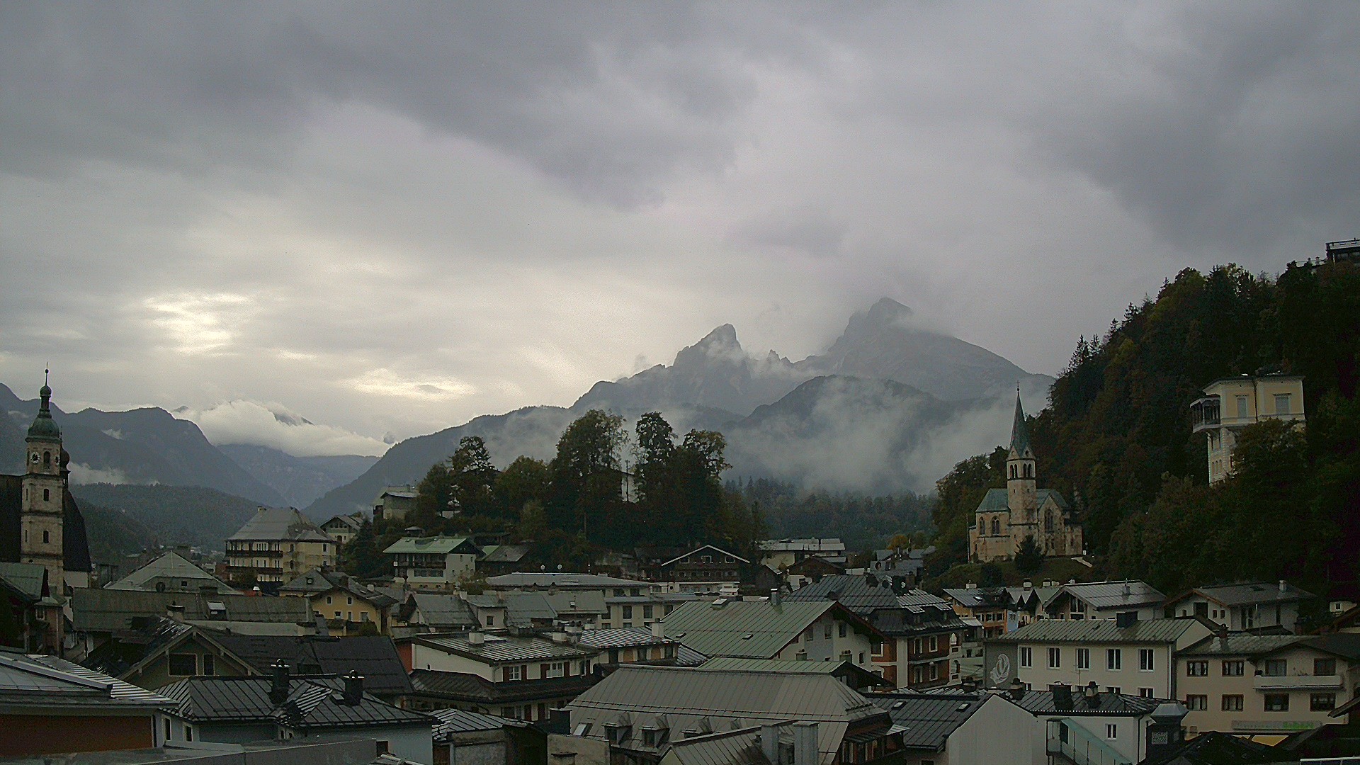 Archived image Webcam Berchtesgaden - City Centre